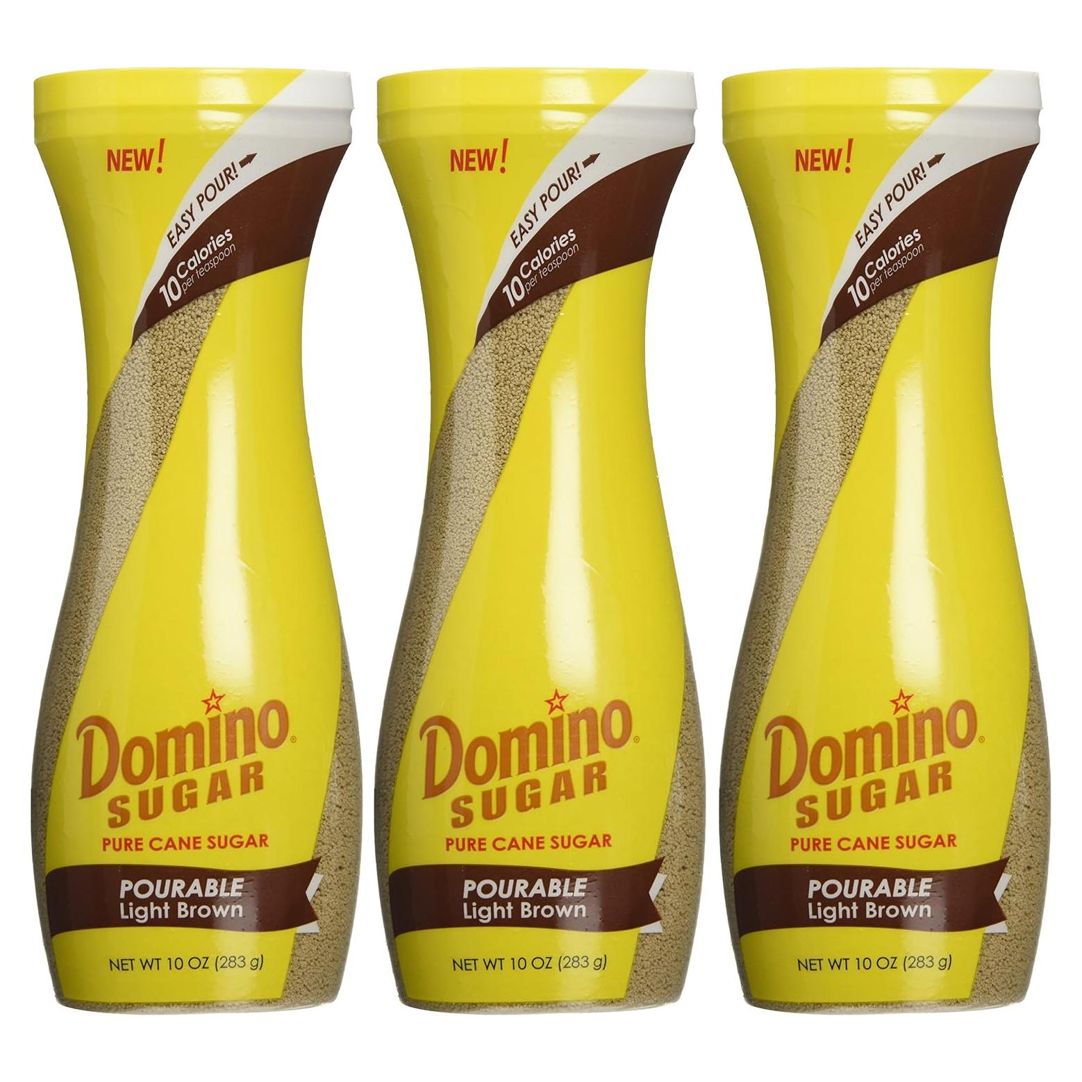 Azúcar Moreno Domino 850g Fácil de Verter - Paquete de 3