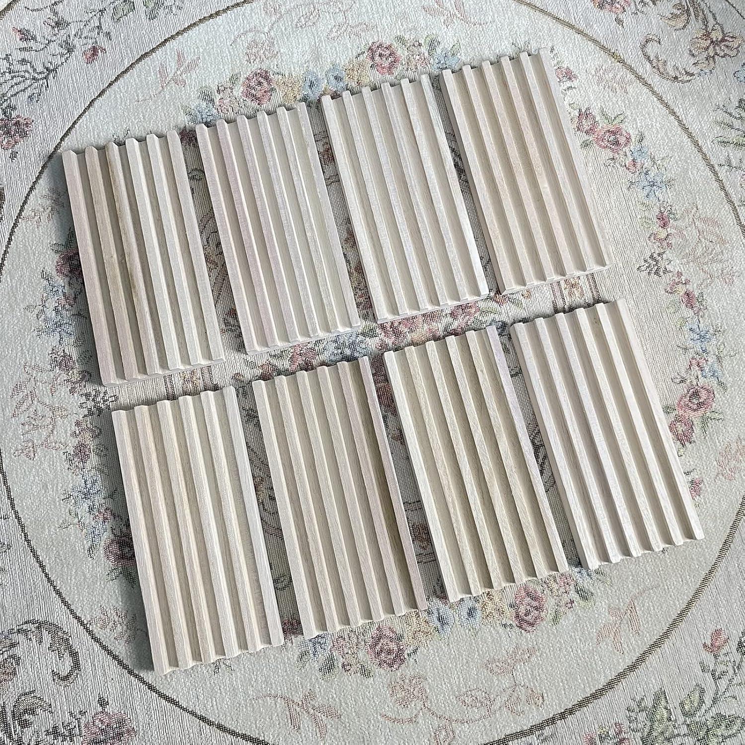 Set de 8 Bandejas de Dominó de Madera SUTIMSHE - Soportes para Fichas