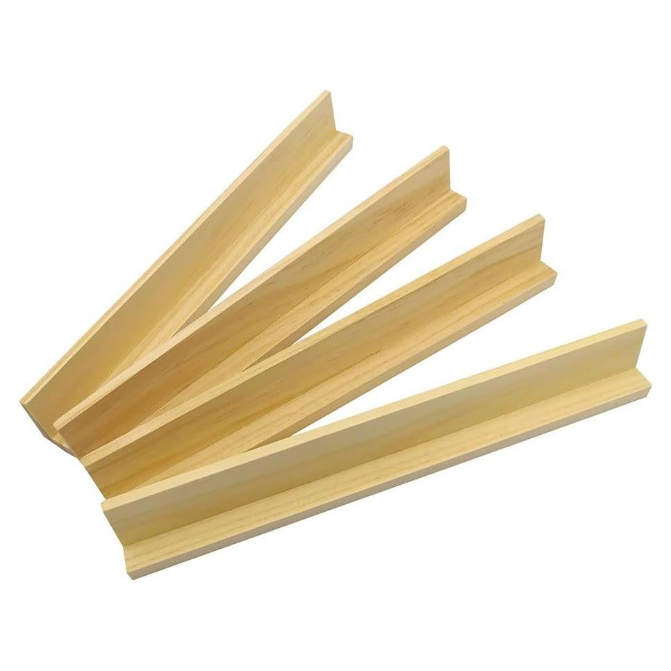 Juego de bandejas de dominó de madera Yuanhe, set de 4