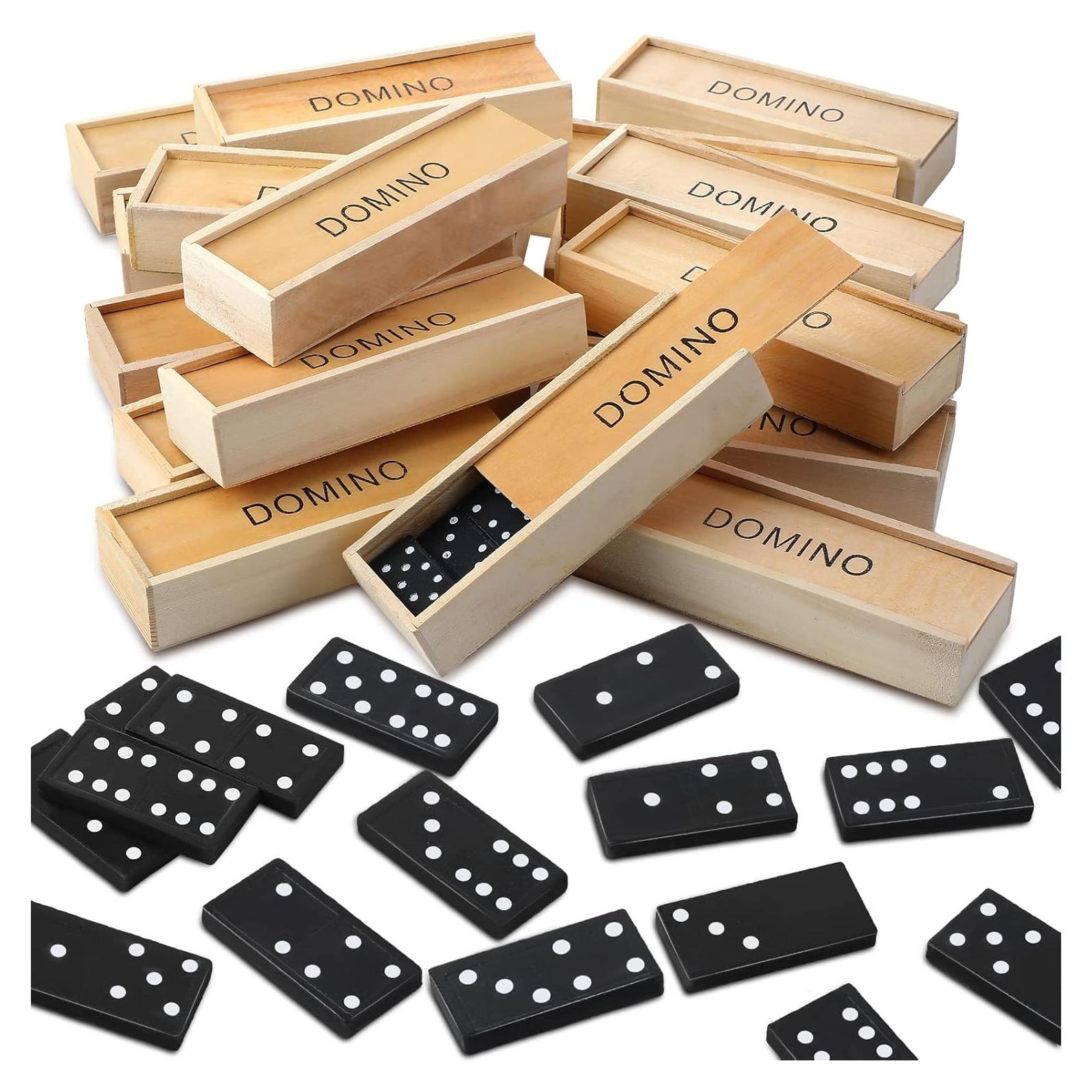 Juego de Dominó Miniatura Hungdao 36 Piezas Madera Clásico