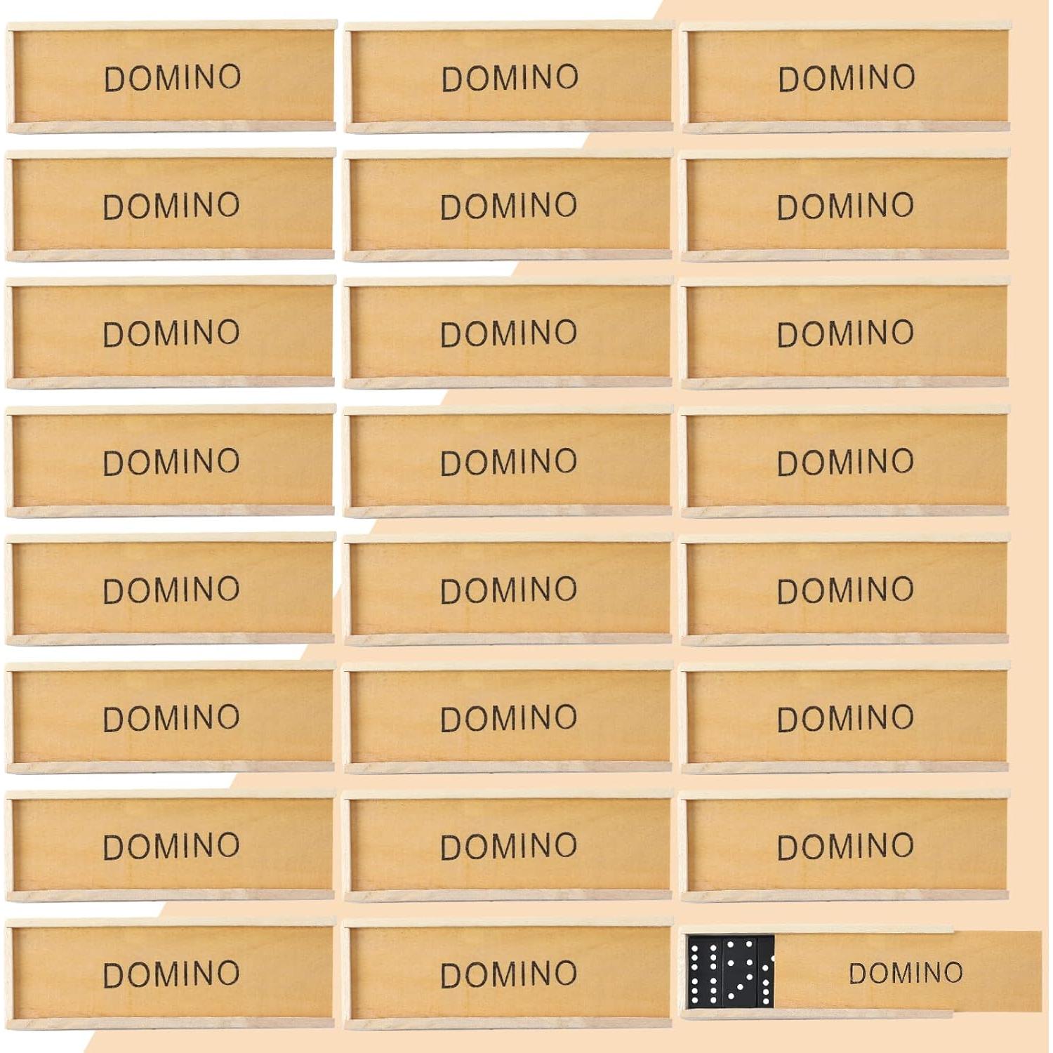Juego de Dominó Miniatura Hungdao 36 Piezas Madera Clásico