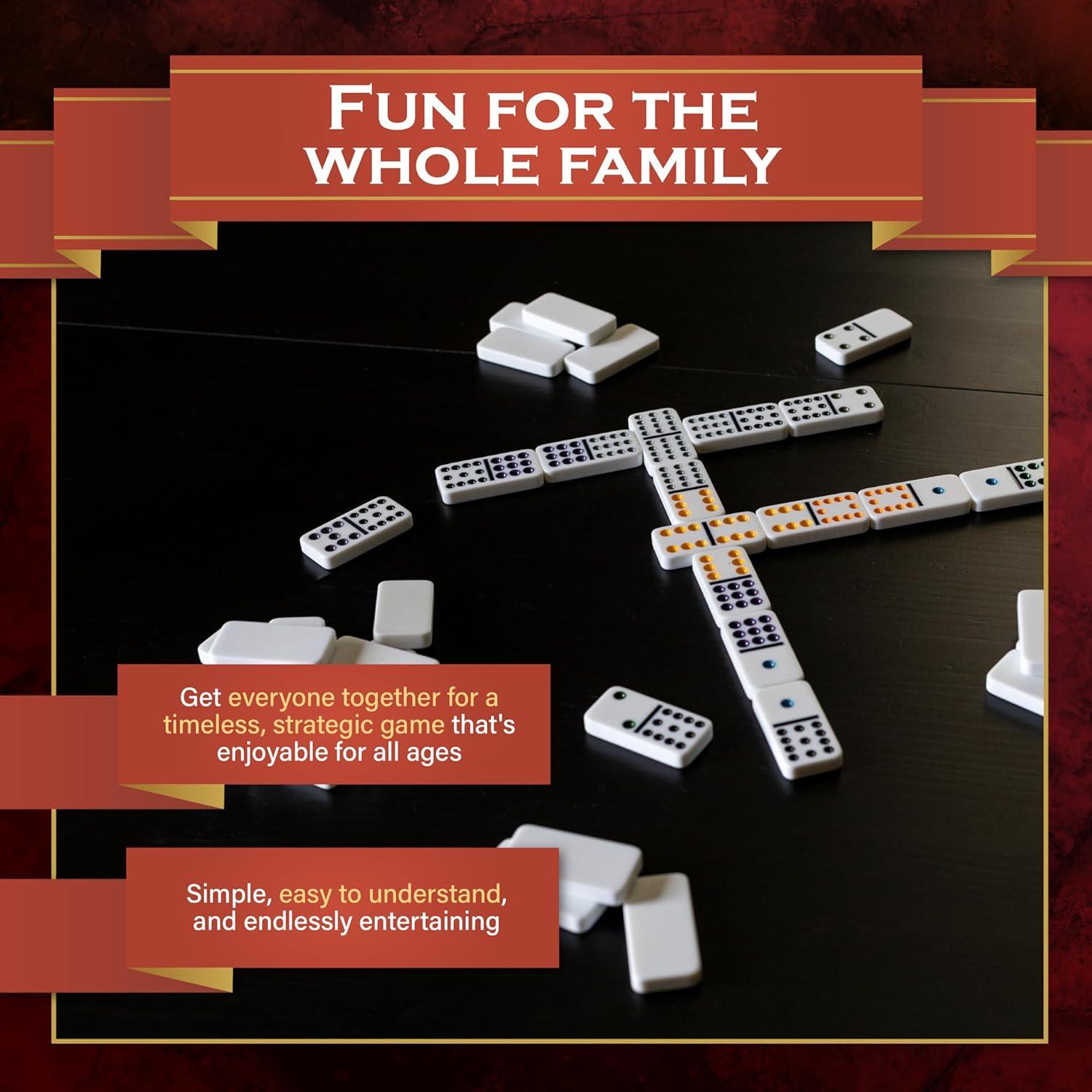 Dominó Doble 12 en Lata Continuum Games - 91 Piezas Cristalinas