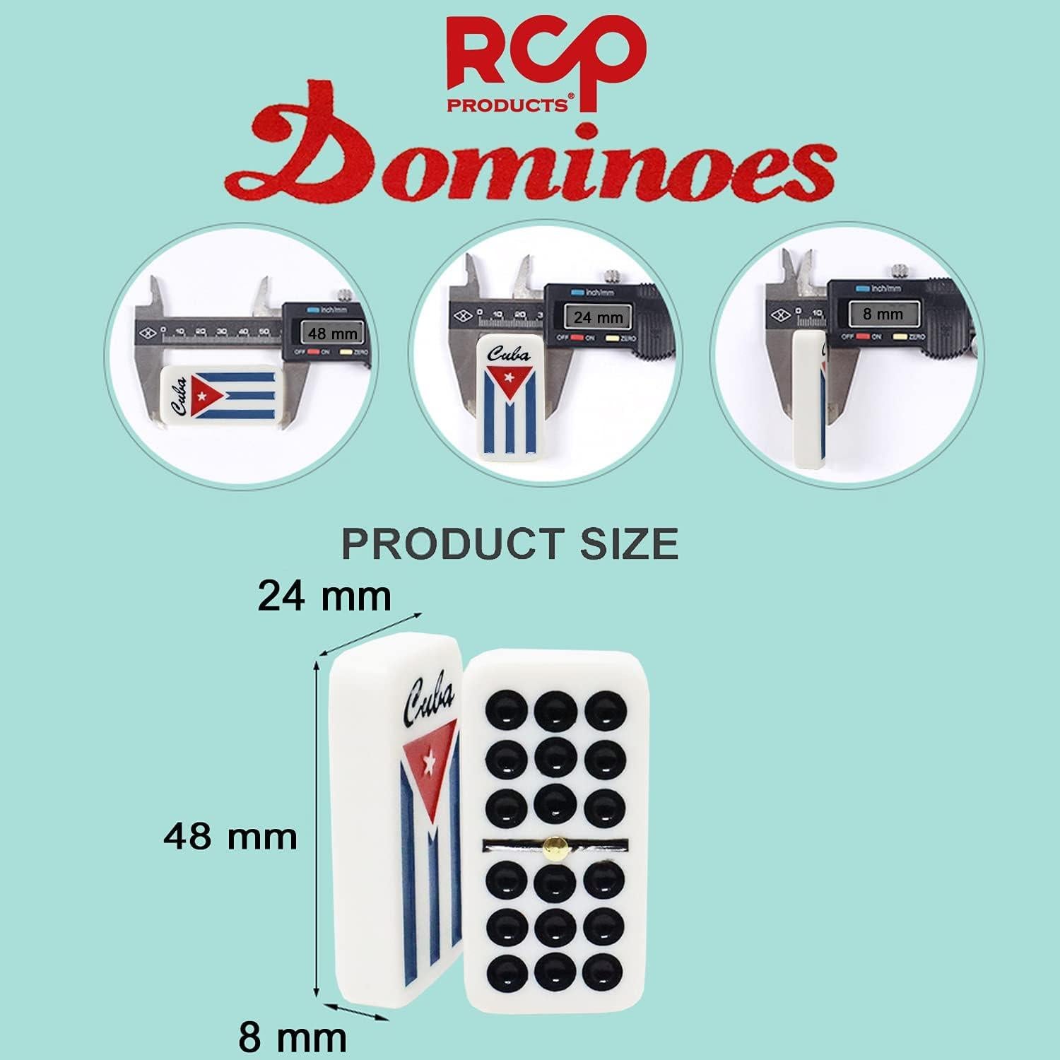 Juego de Dominó Profesional RCP PRODUCTS Doble 9 55 Fichas