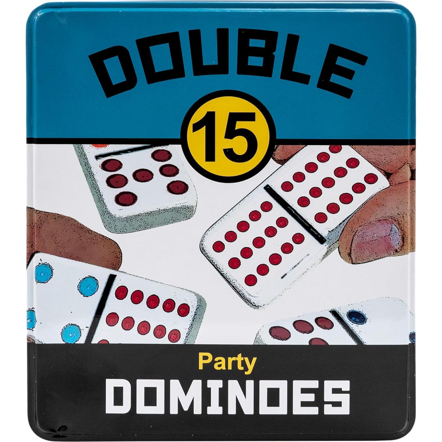 Juego de Dominó Doble 15 University Games - 132 Fichas Coloridas