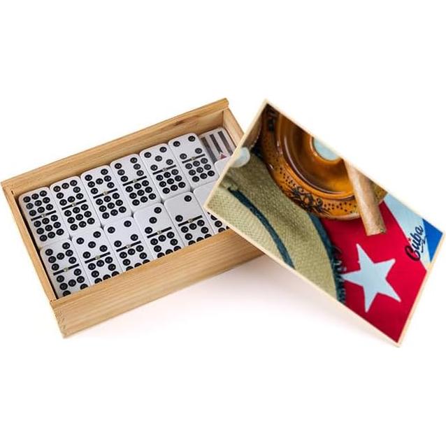 Dominó Cubano Doble Nueve con Bandera Cubana - 55 Fichas