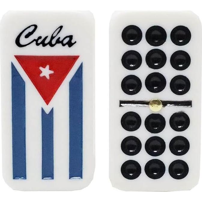 Dominó Cubano Doble Nueve con Bandera Cubana - 55 Fichas