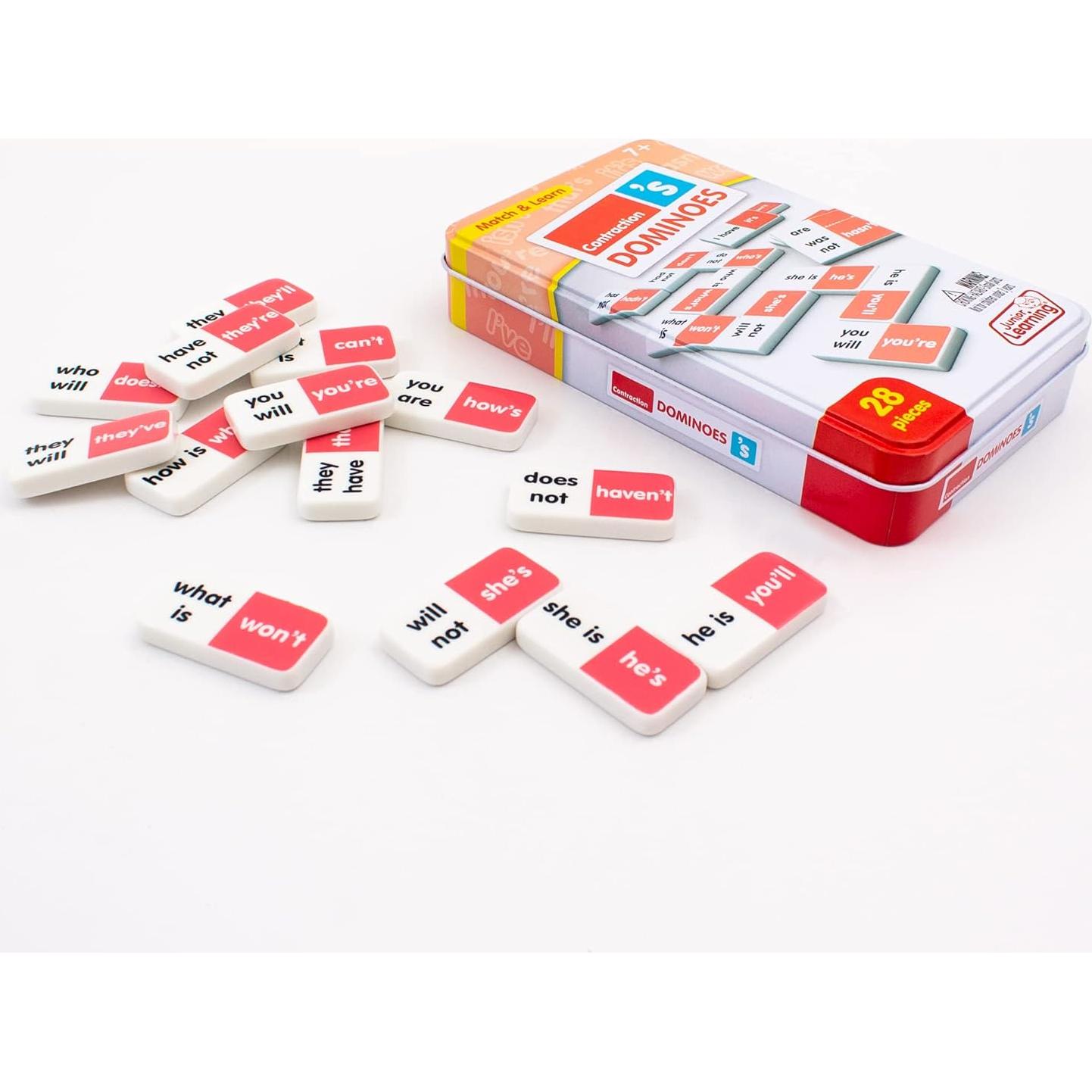 Dominó de Contracciones Junior Learning 28 Piezas