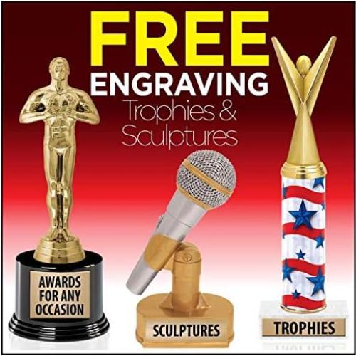 Trofeo de Dominó Personalizado Crown Awards 27.94 cm Azul