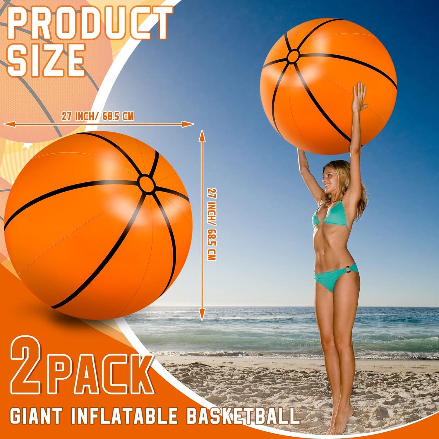 Pelotas Inflables Gigantes Meooeck 68.58 cm 2 Pcs Baloncesto