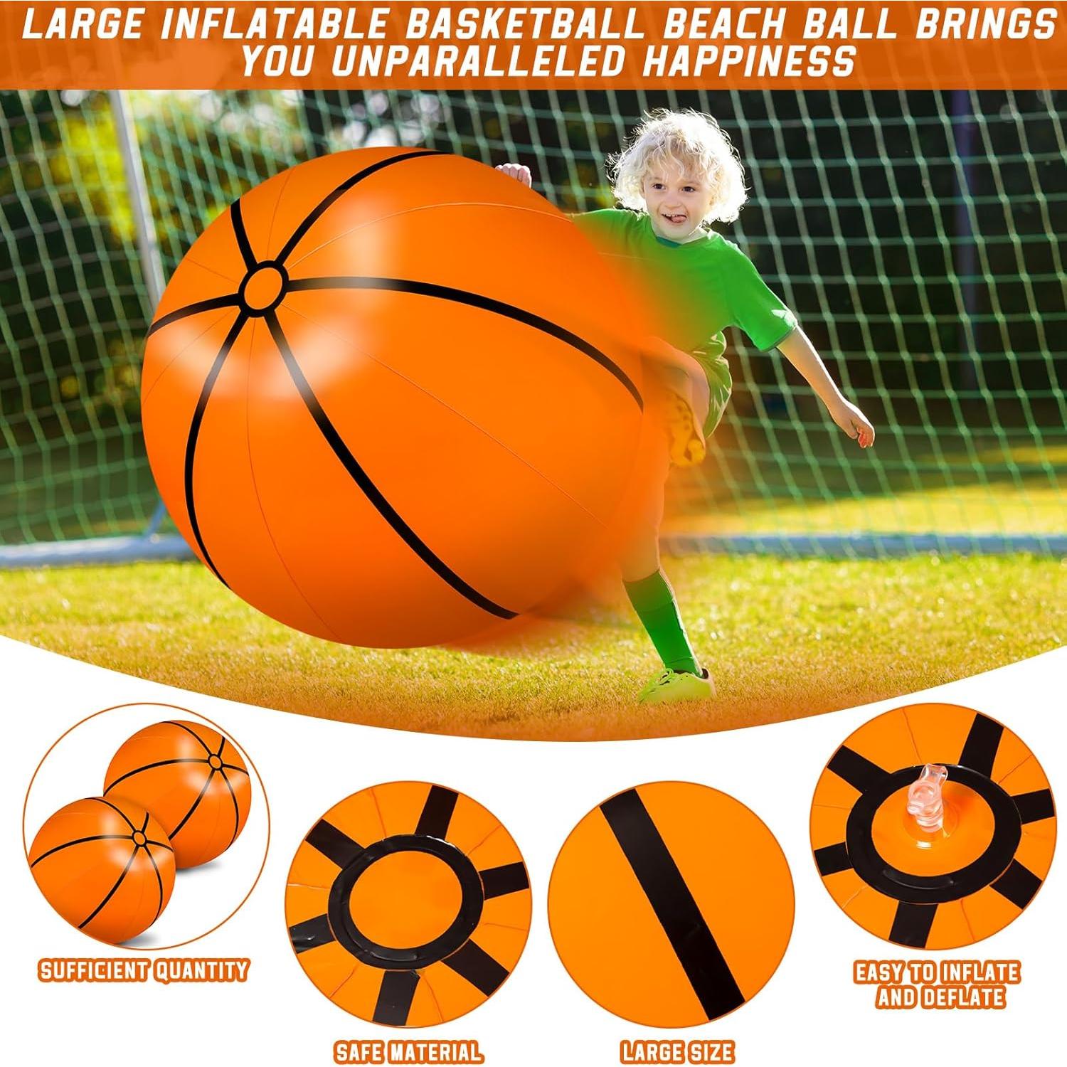 Pelotas Inflables Gigantes Meooeck 68.58 cm 2 Pcs Baloncesto