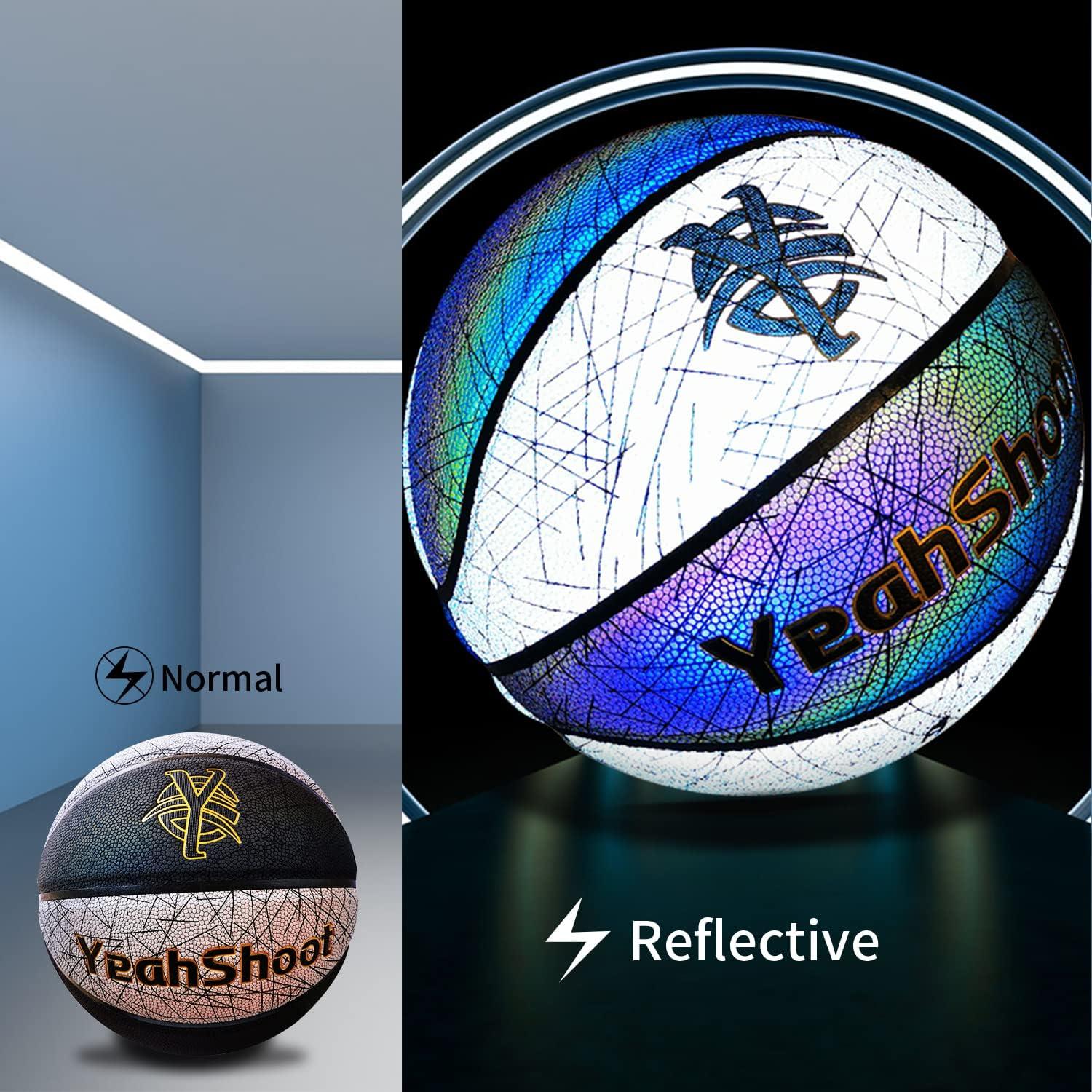 Balón de Baloncesto Holográfico YeahShoot Tamaño 7 con Bomba