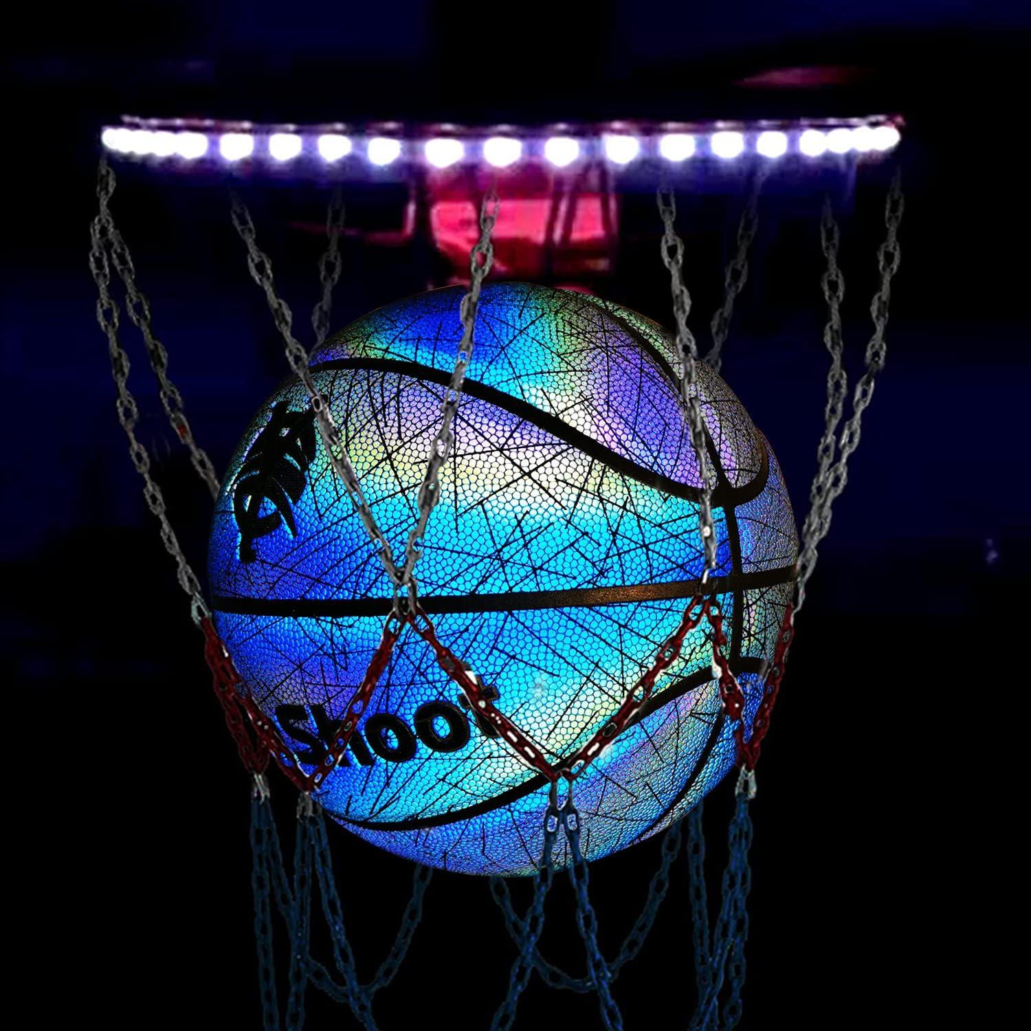 Balón de Baloncesto Holográfico YeahShoot Tamaño 7 con Bomba