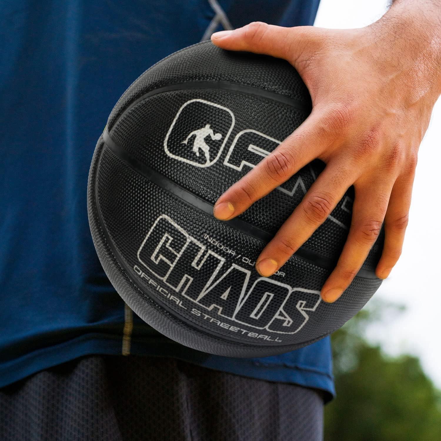 Balón de Baloncesto AND1 Caos Tamaño 7 Negro Goma