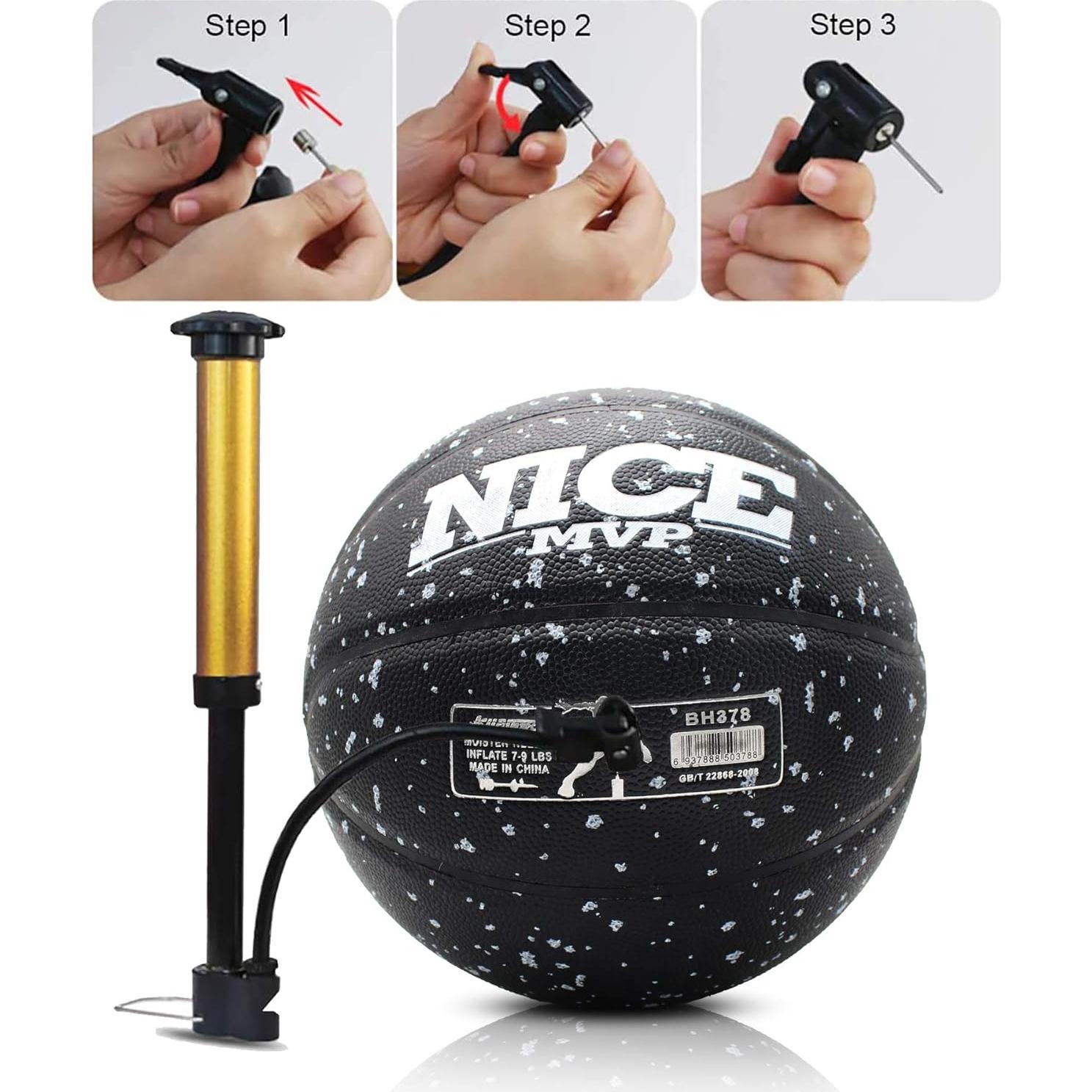 Balón de Baloncesto Senston Tamaño 7 con Bomba - Interior/Exterior