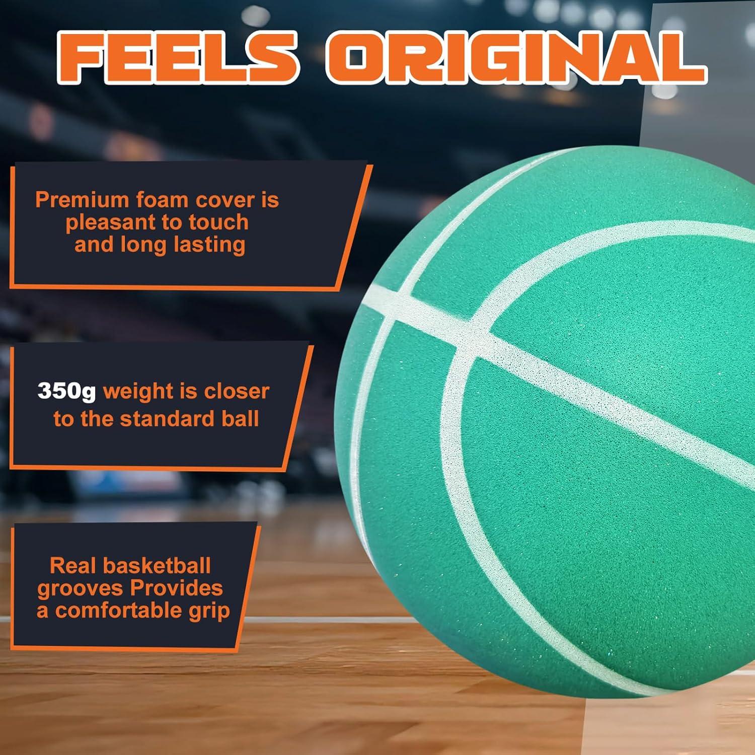 Balón de Baloncesto Silencioso LKTNLKT Tamaño 7 Espuma PU