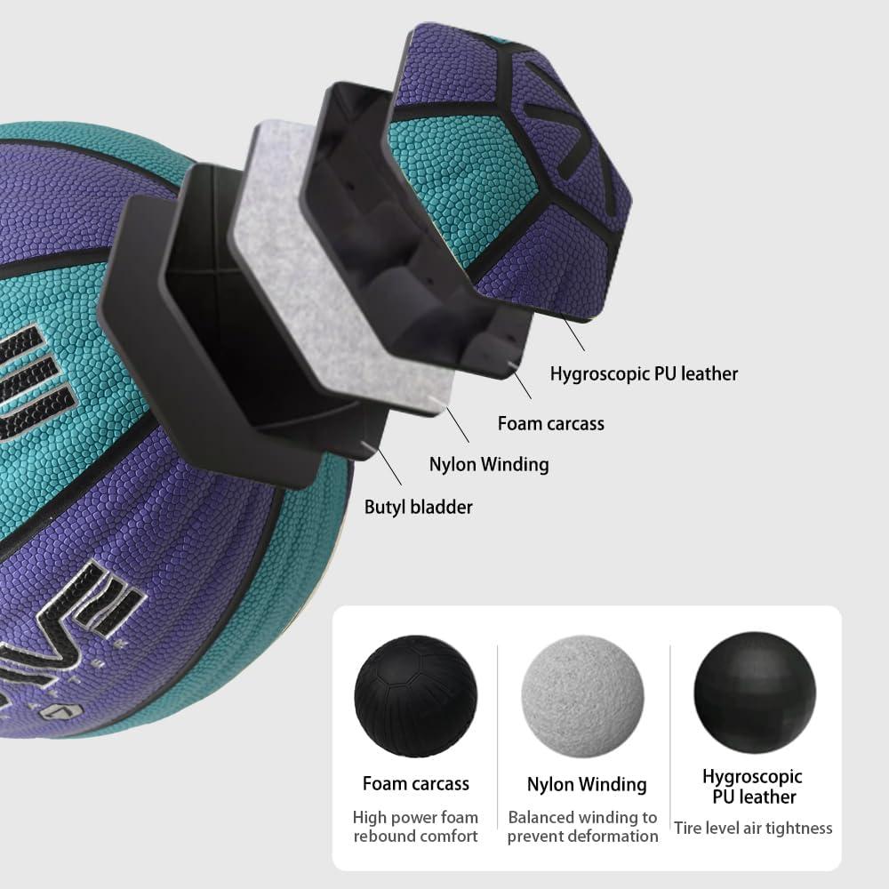 Balón de Baloncesto XEDGE Tamaño 7 29.5" Interior Exterior