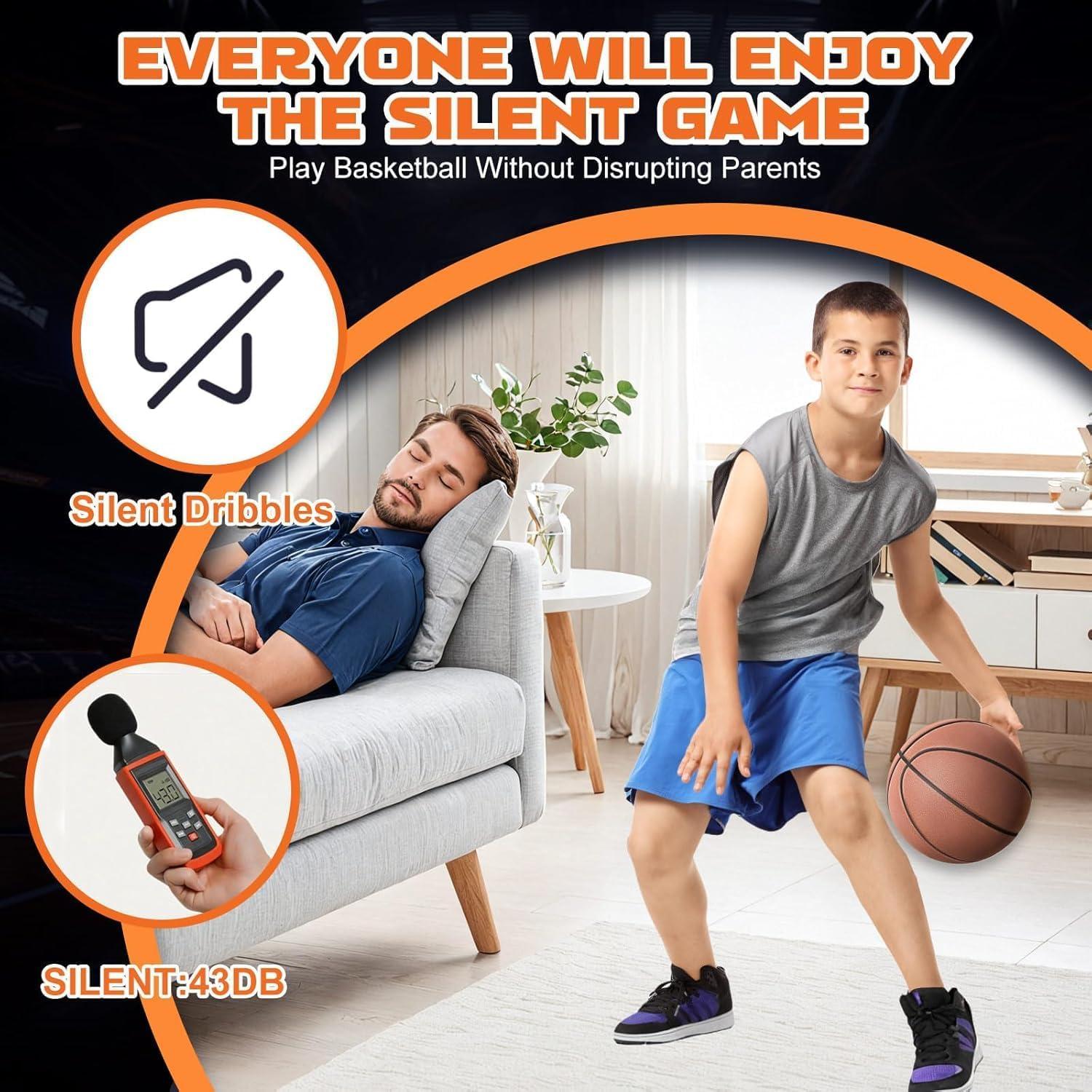 Balón de Baloncesto Silencioso Womefic Tamaño 7 Espuma