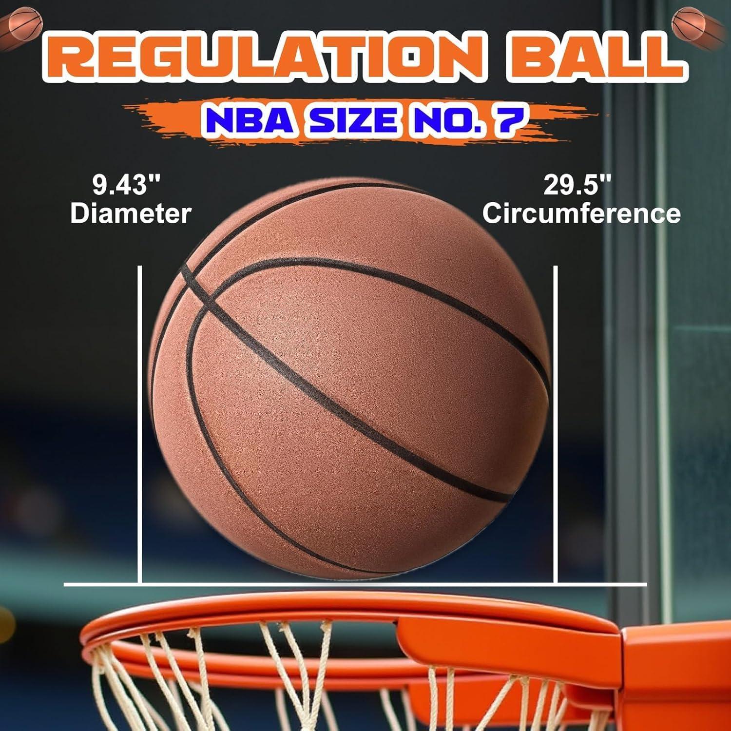 Balón de Baloncesto Silencioso Womefic Tamaño 7 Espuma