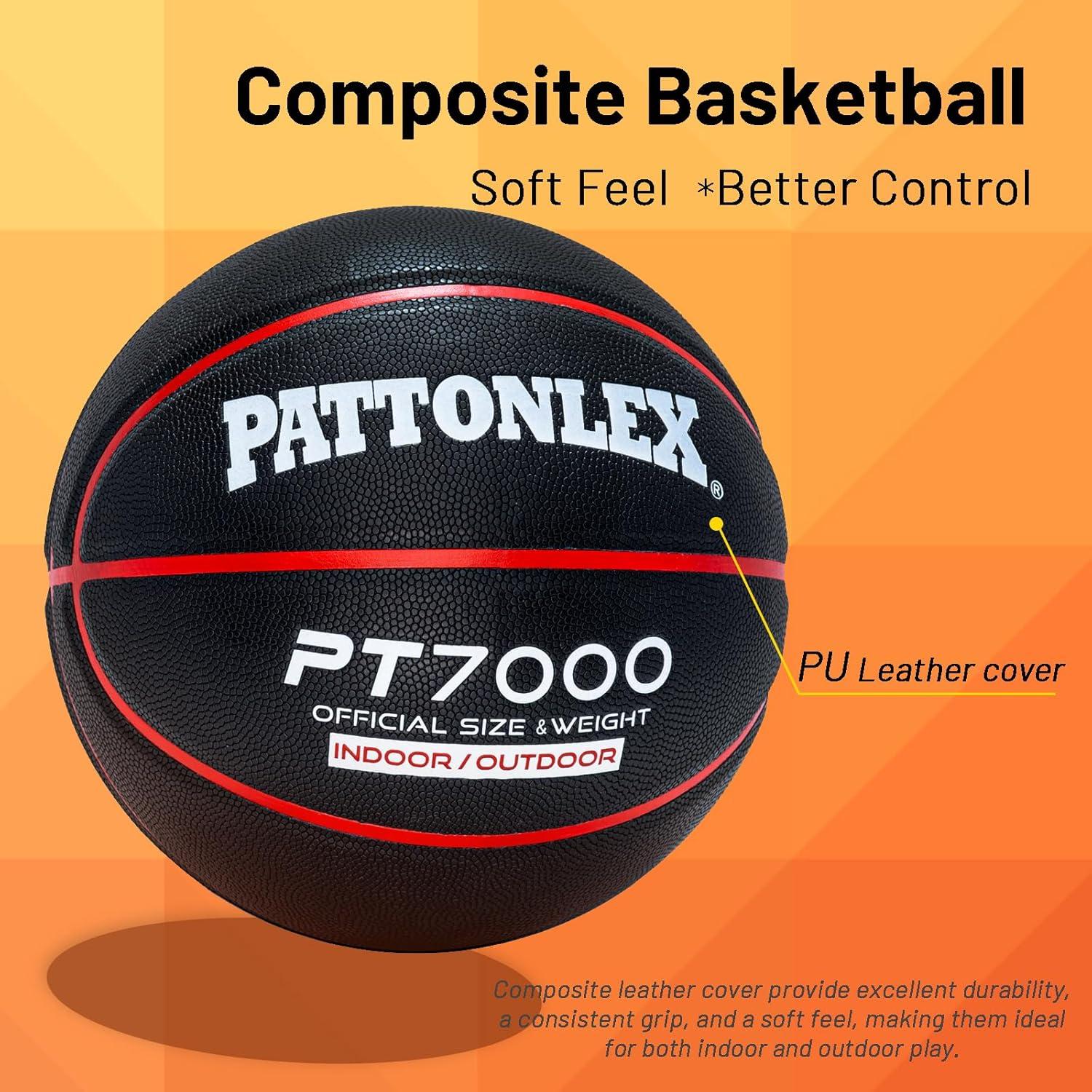 Balón de Baloncesto PATTONLEX 29.5" Cuero Compuesto Tamaño 7