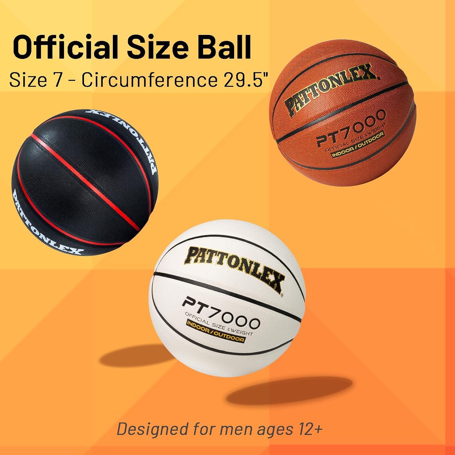 Balón de Baloncesto PATTONLEX 29.5" Cuero Compuesto Tamaño 7