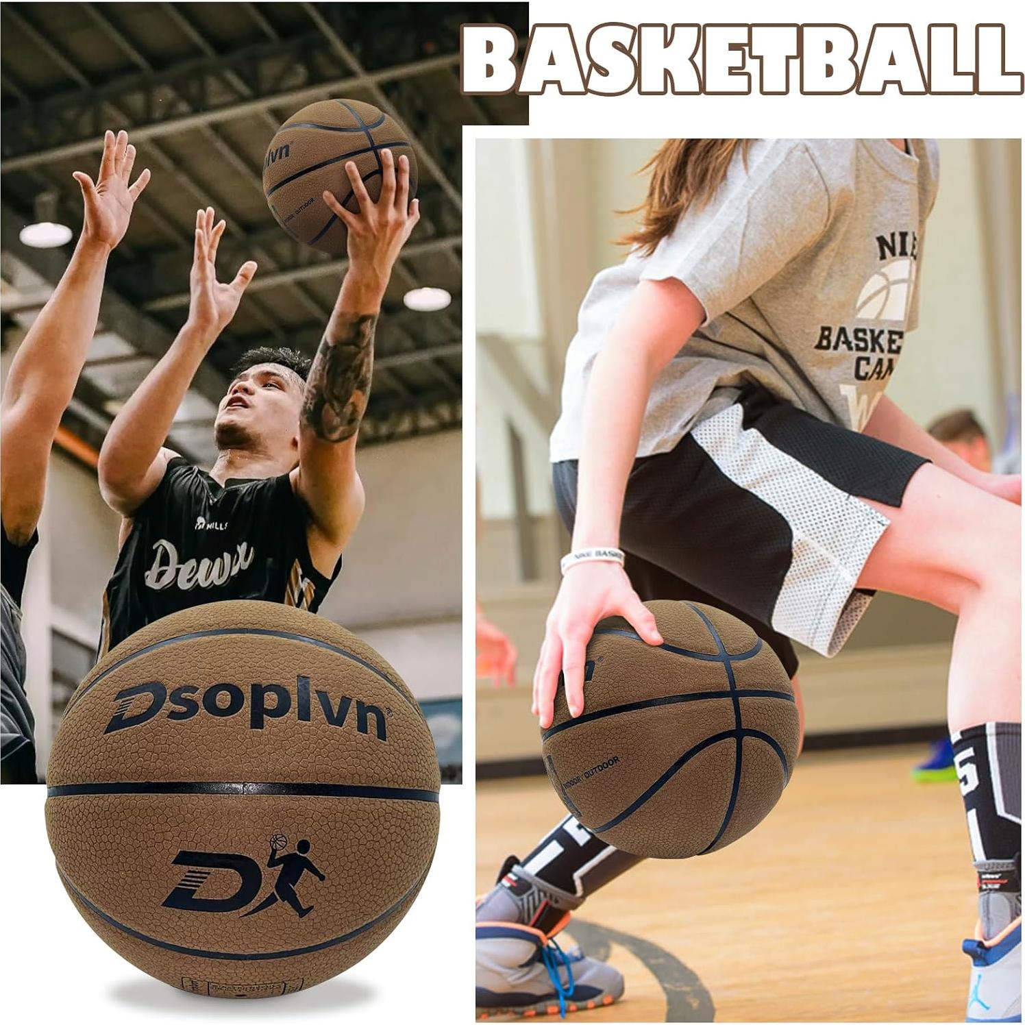 Balón de Baloncesto Tamaño 7 Dsoplvn - Antideslizante, 74.93 cm