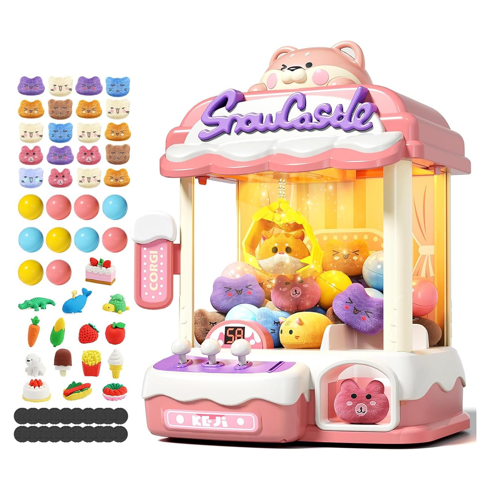 Máquina de Garras Mediana Jovow con 45 Juguetes y Música