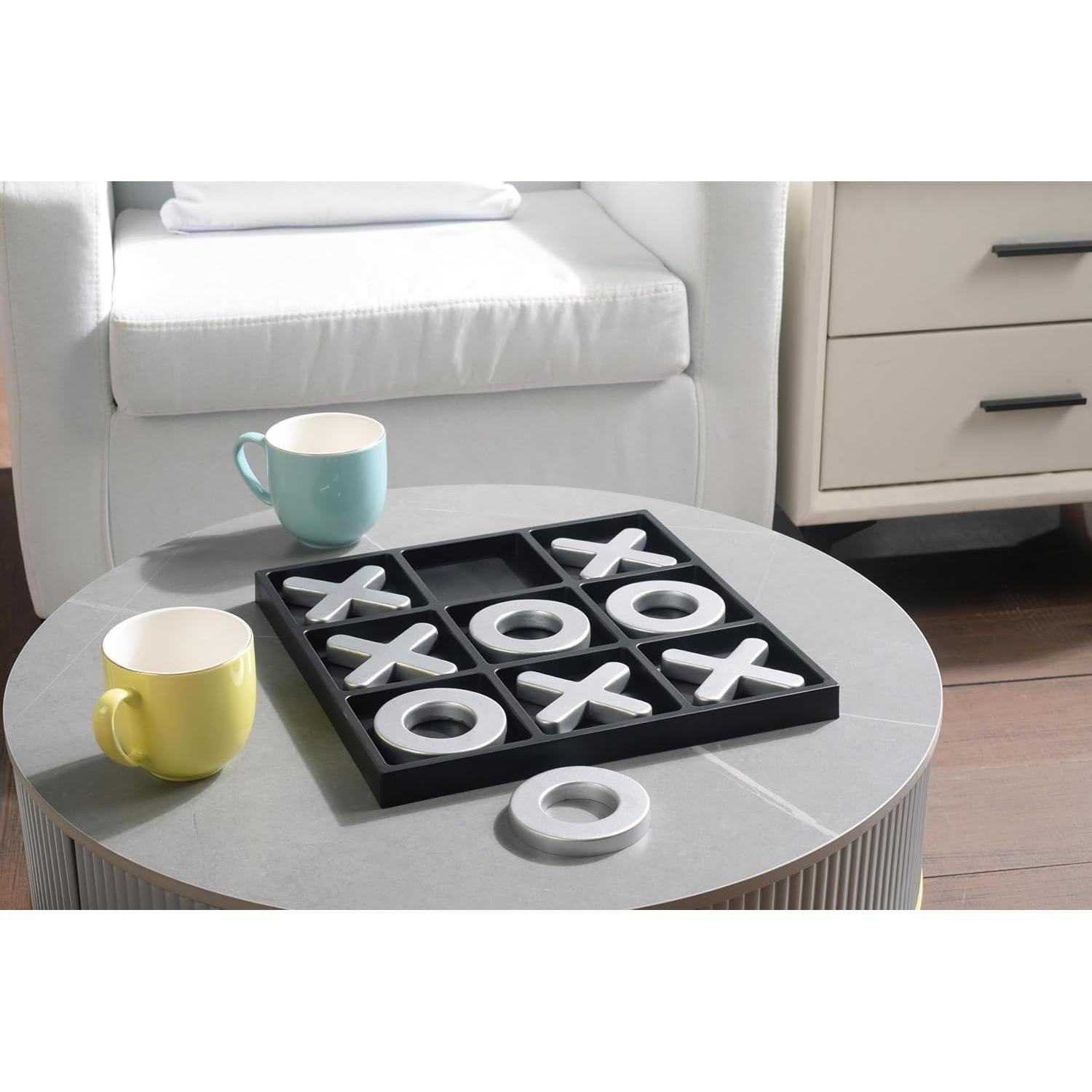 Juego de Tres en Raya Tolevoit Plata Texturizada 29.6 cm