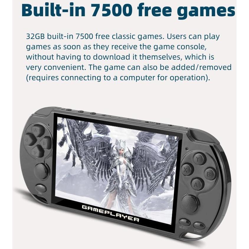 Consola de Videojuegos JXD 5.1" 7500 Juegos Retro Portátil