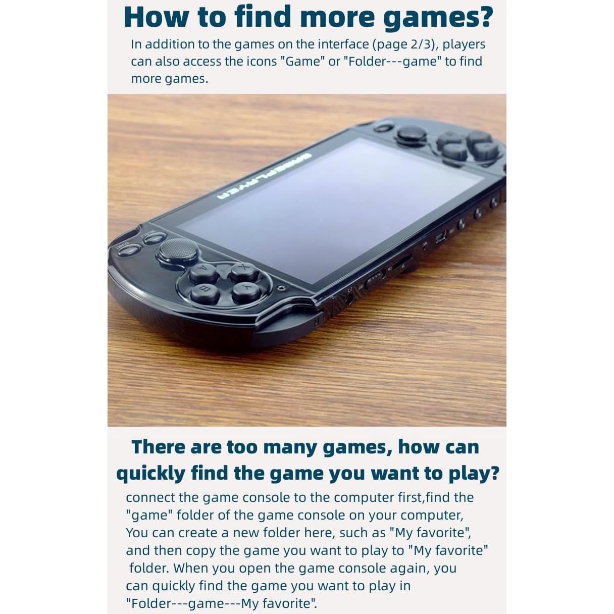 Consola de Videojuegos JXD 5.1" 7500 Juegos Retro Portátil