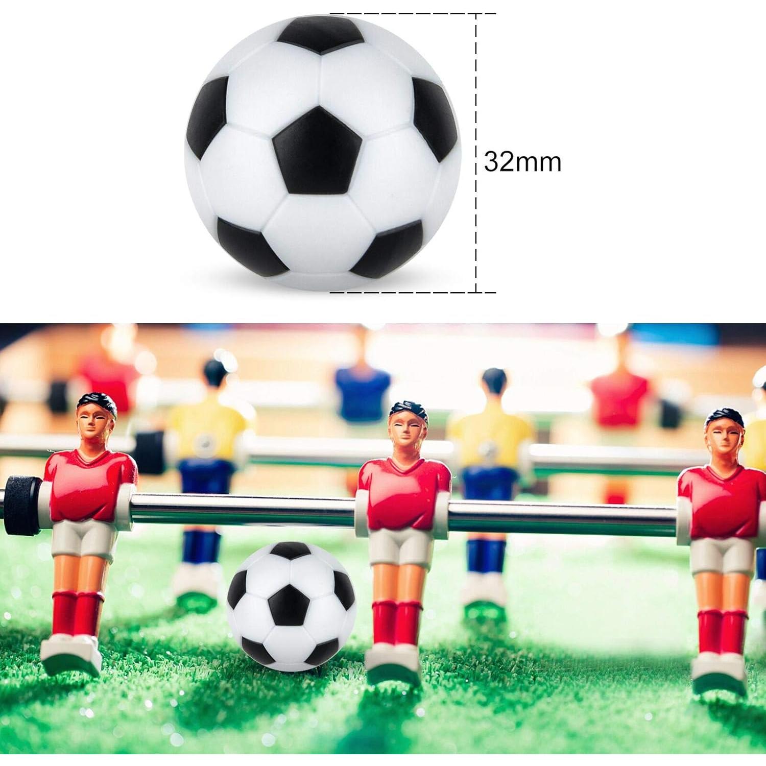 Coopay 12 Pelotas de Fútbolín 32mm Multicolor con Bolsa