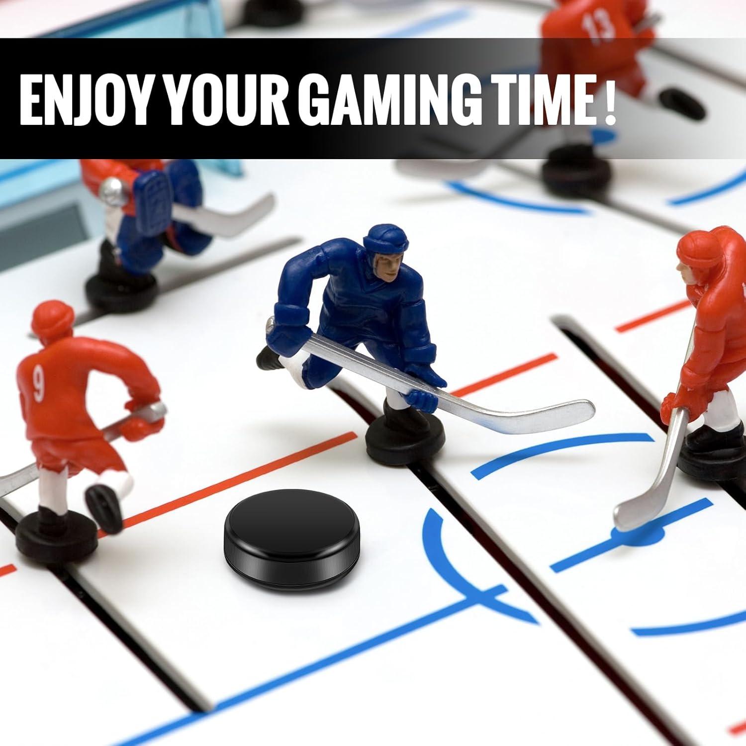 Mini Pucks de Hockey Liliful 10 Piezas 25x8.5mm Goma Silicona