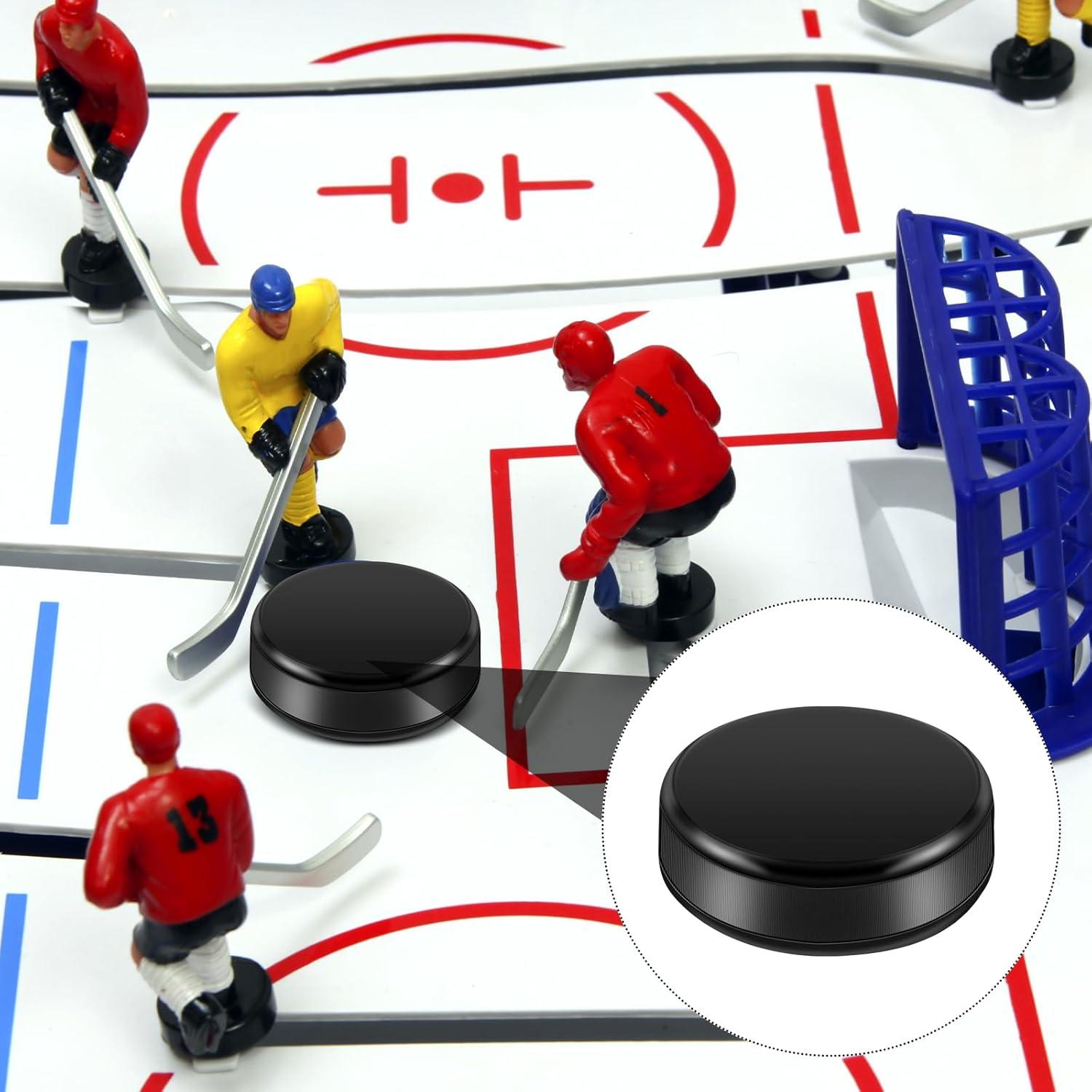 Mini Pucks de Hockey Liliful 10 Piezas 25x8.5mm Goma Silicona