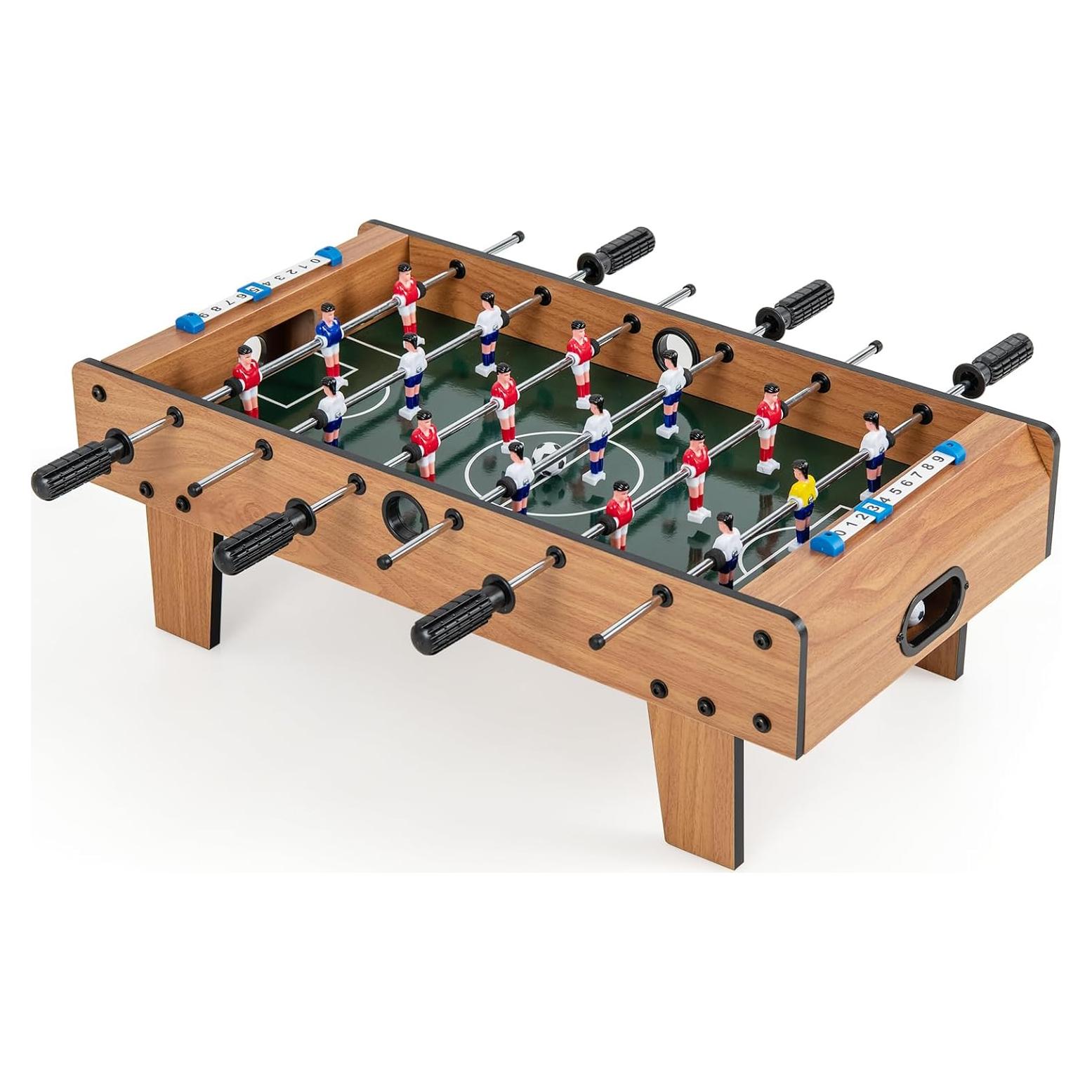 Futbolín de Mesa GYMAX Mini 68.58 cm con 2 Pelotas y Marcador