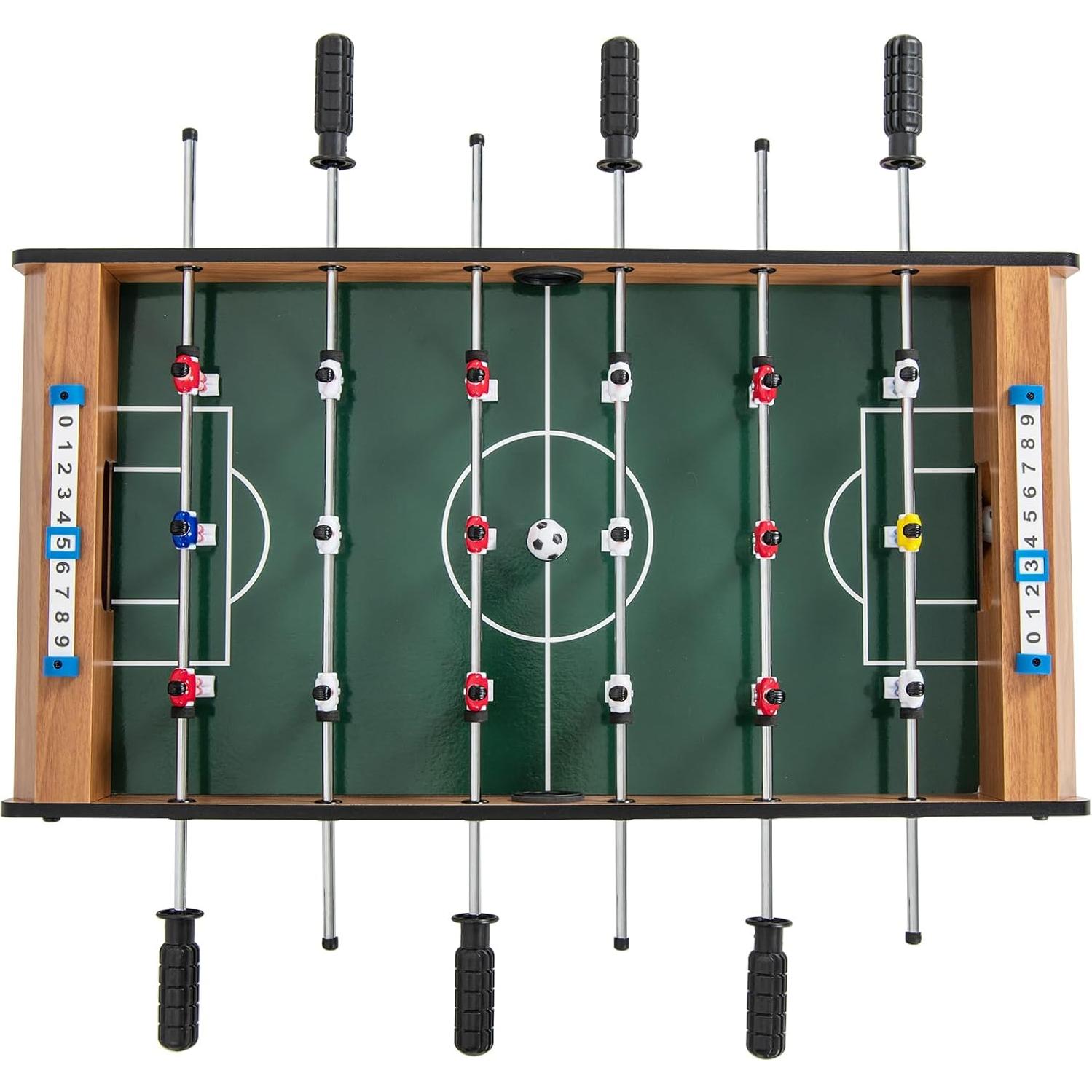 Futbolín de Mesa GYMAX Mini 68.58 cm con 2 Pelotas y Marcador