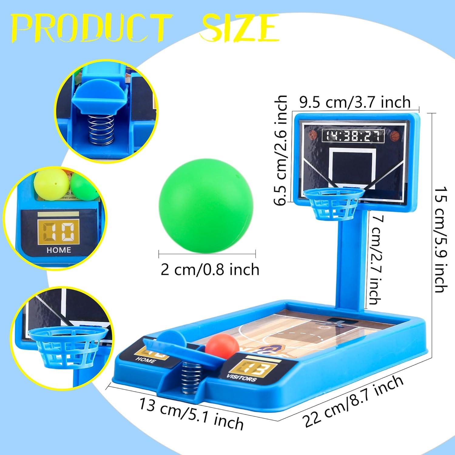 Juego de Baloncesto de Mesa Restroma - Pack 8 Mini Juguetes