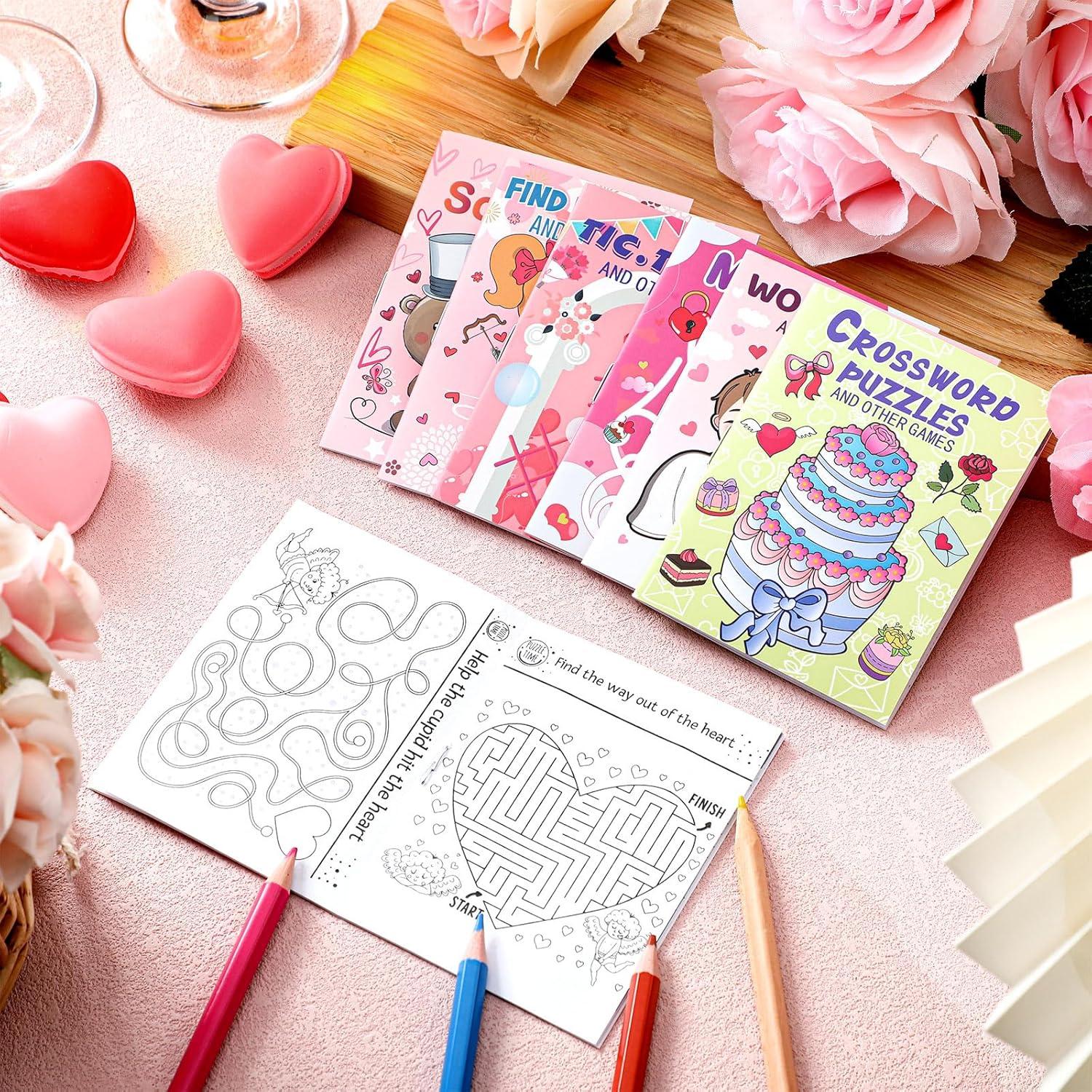 48 Libros de Actividades Mini para Niños Hungdao - Boda