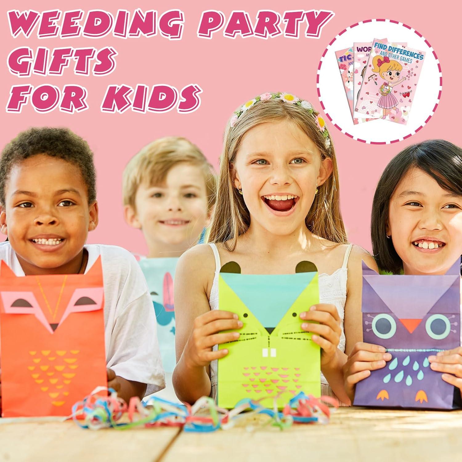 48 Libros de Actividades Mini para Niños Hungdao - Boda