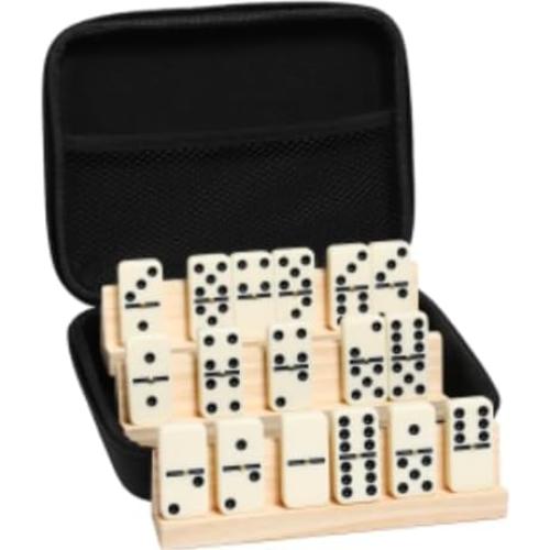 Juego de Dóminos Doble 6 PRK 14 - 28 Fichas y Soportes