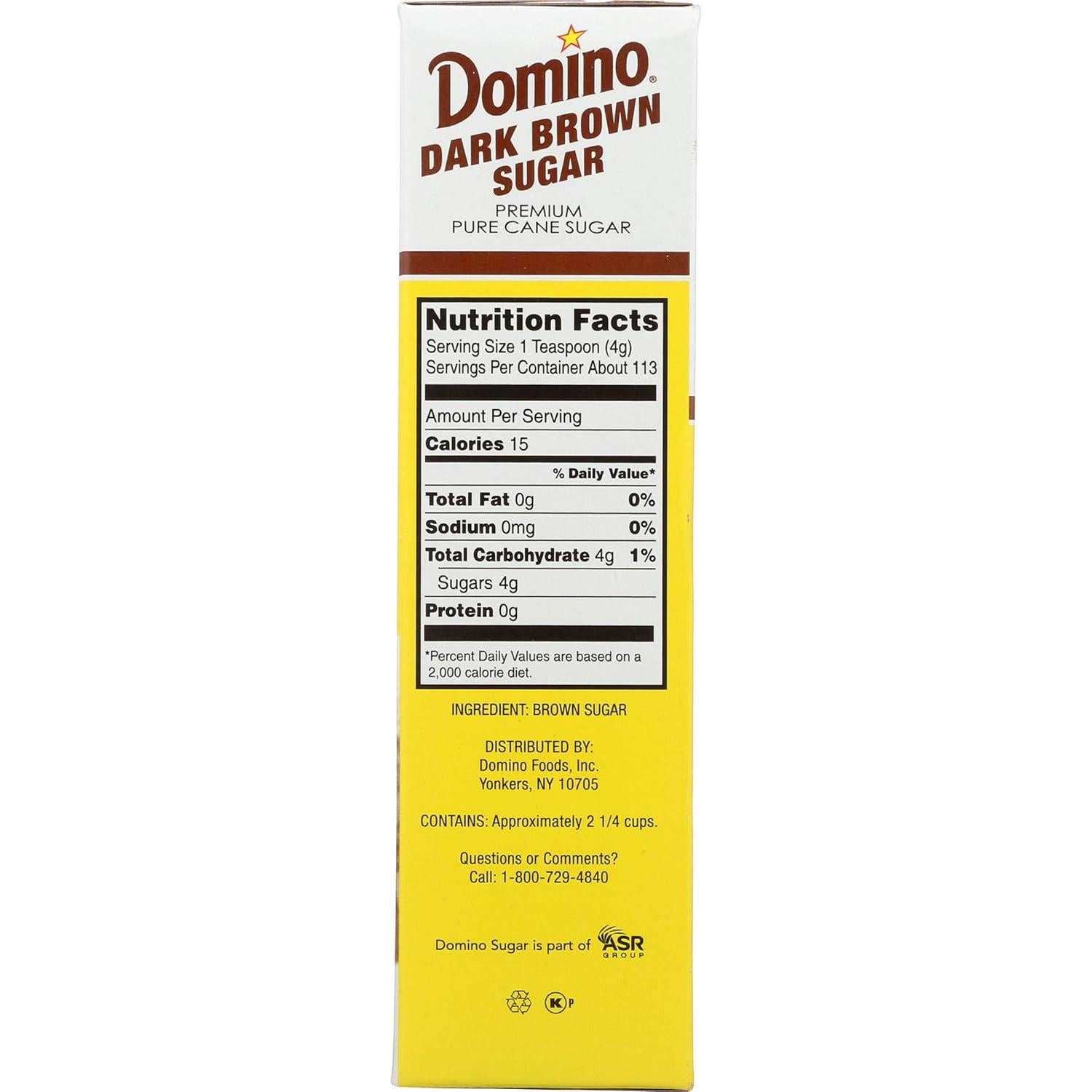 Azúcar Moreno Oscuro Domino 0.45 kg - 100% Natural