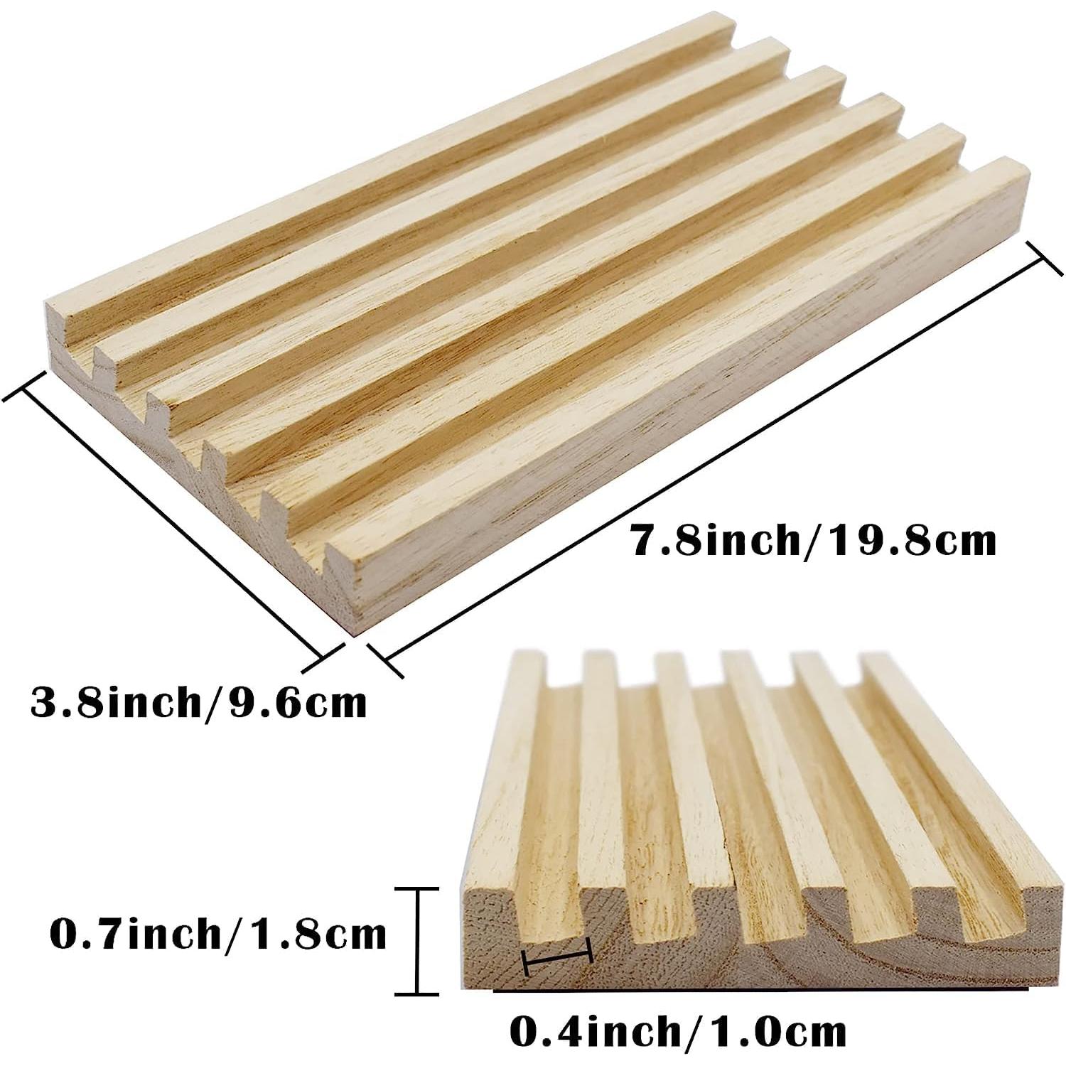 Soporte para dominó de madera Yuanhe - Juego de 4 bandejas
