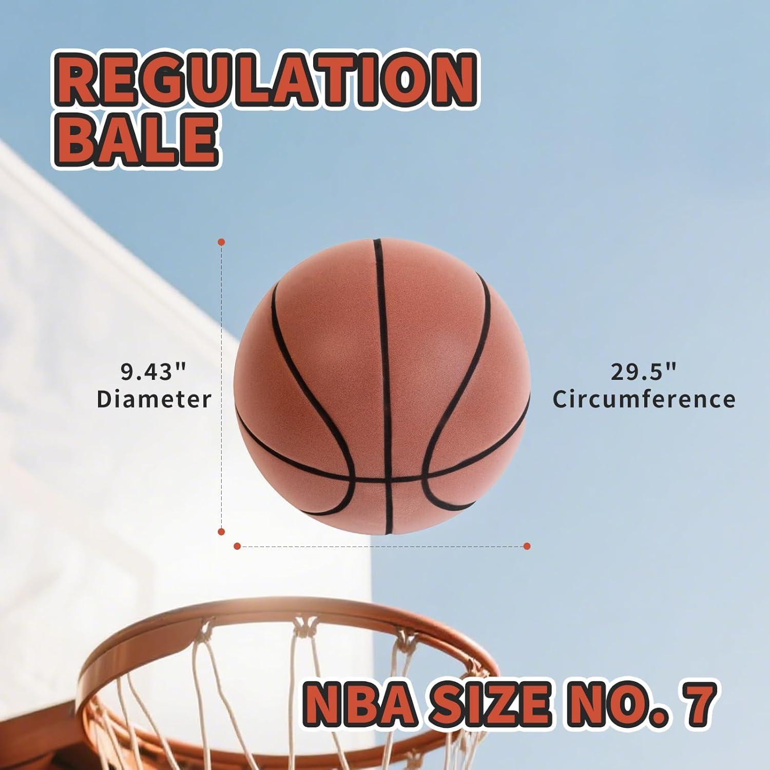 Balón de Baloncesto Silencioso HEABRZINGWJ Tamaño 7 Interior