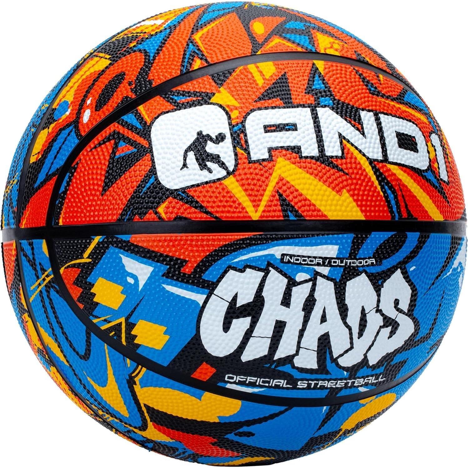 Balón de Baloncesto AND1 Chaos 74.93 cm Goma Naranja/Azul
