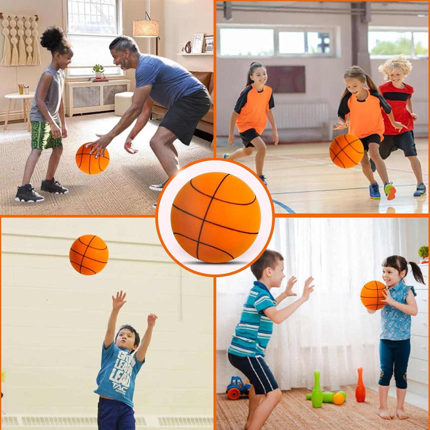 Balón de Baloncesto Silencioso Qtheaes Tamaño 7 Espuma