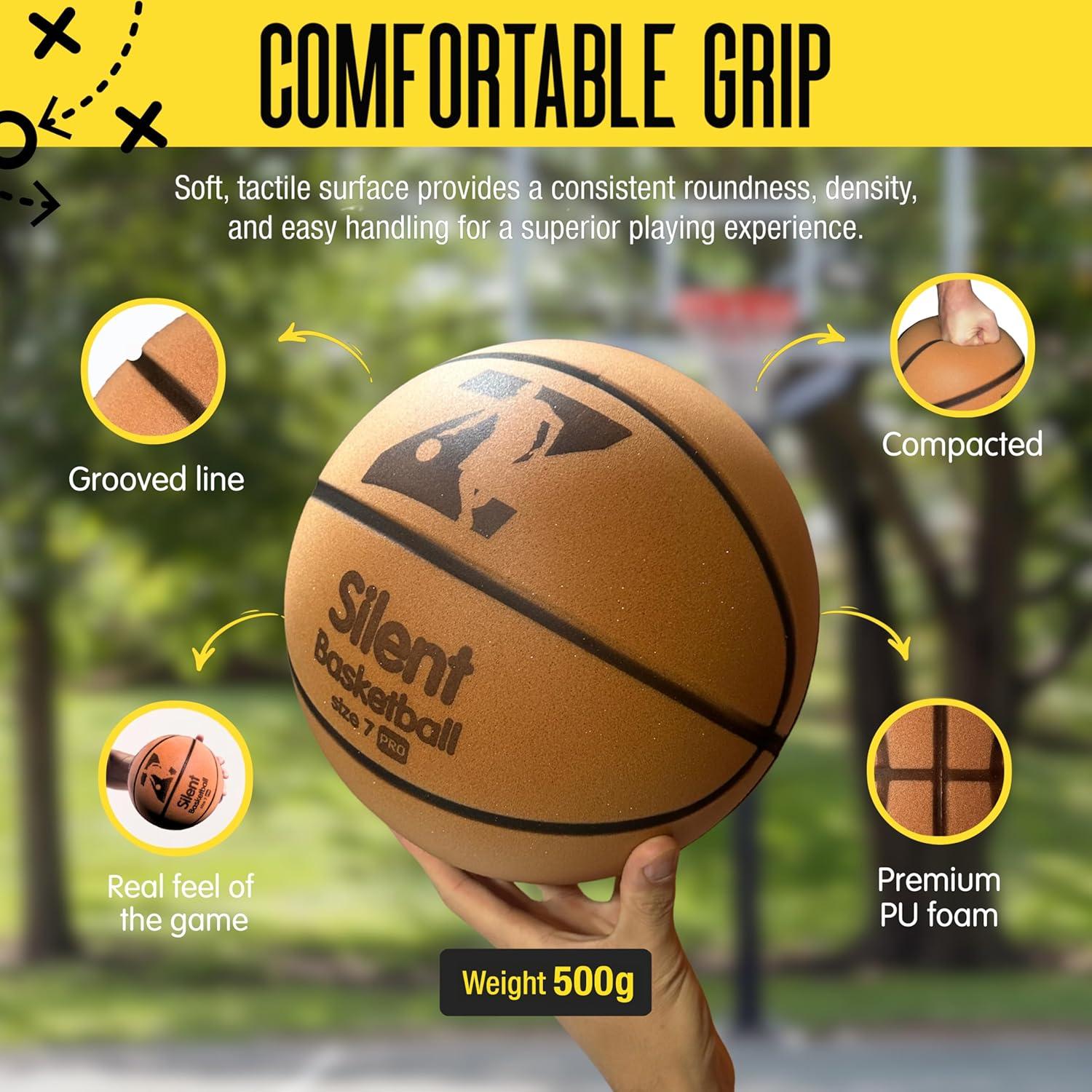Balón de Baloncesto Silencioso Zummble Tamaño 7 - 400g