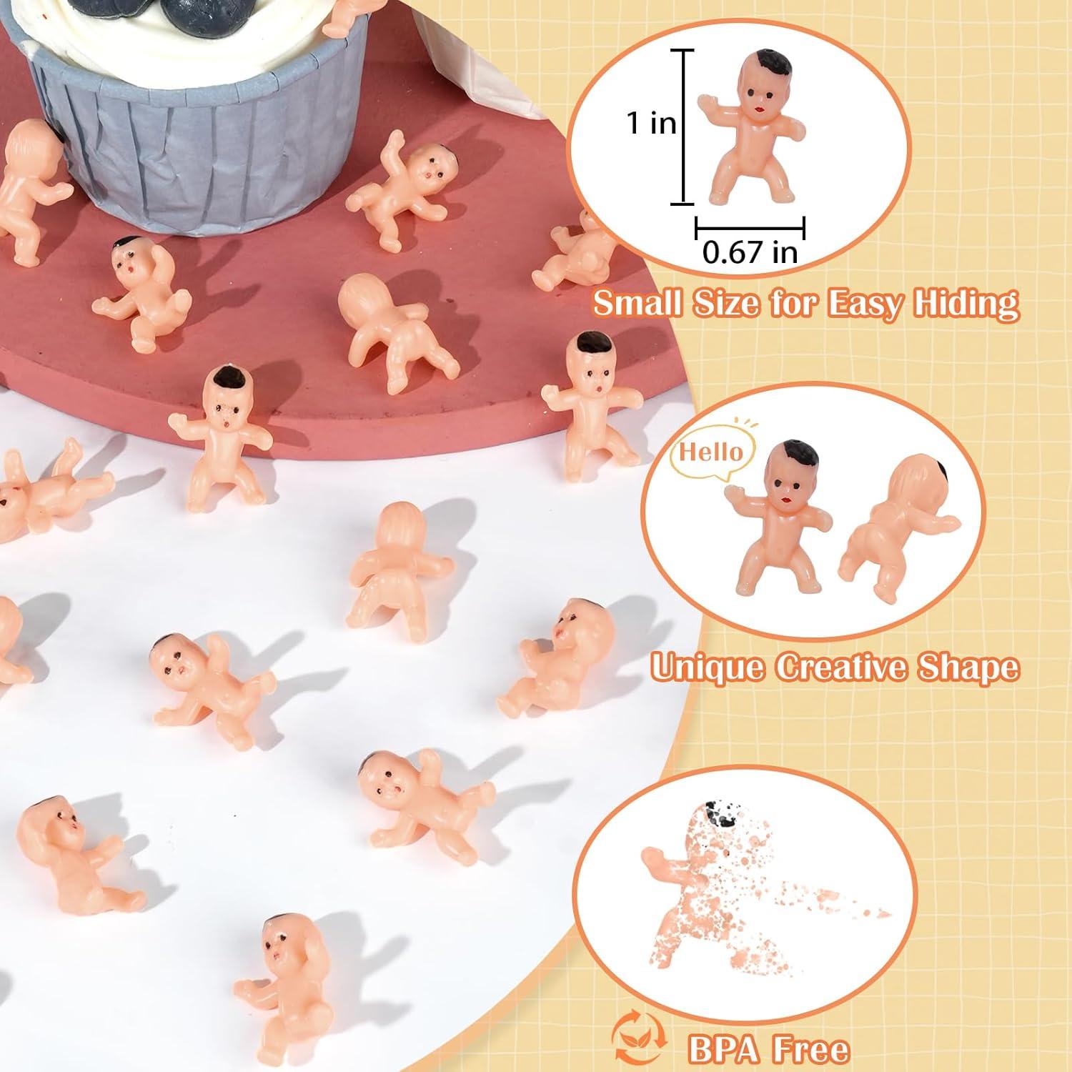 60 Bebés de Plástico ZZYFGH para Juegos y Decoraciones