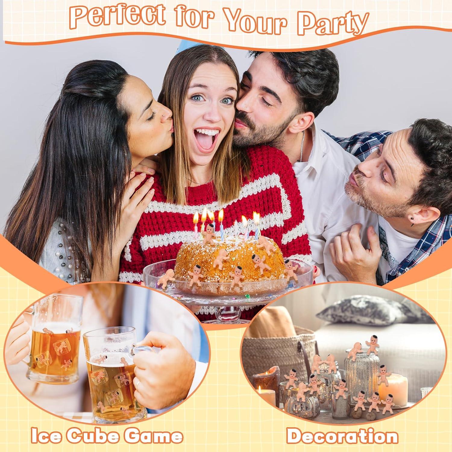 60 Bebés de Plástico ZZYFGH para Juegos y Decoraciones