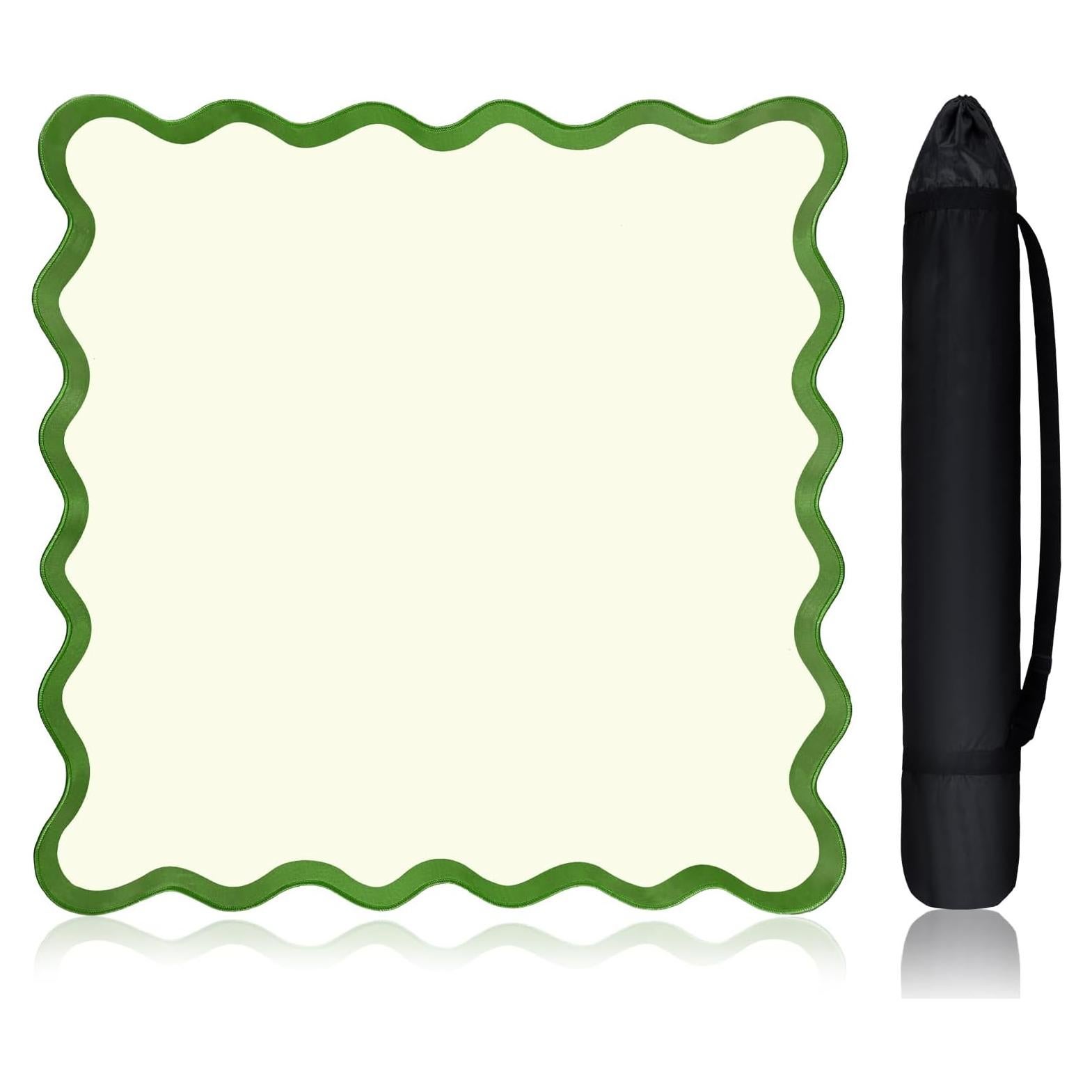 Tapete de Mahjong Mini 55 cm Antideslizante Verde VioraWhite