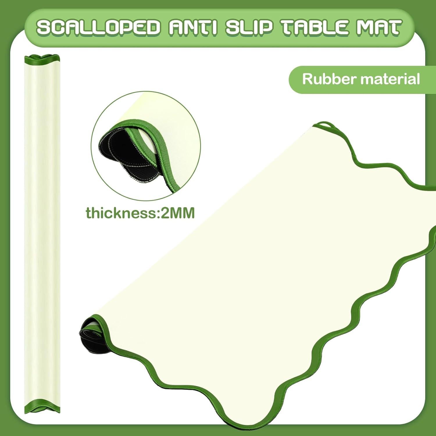 Tapete de Mahjong Mini 55 cm Antideslizante Verde VioraWhite