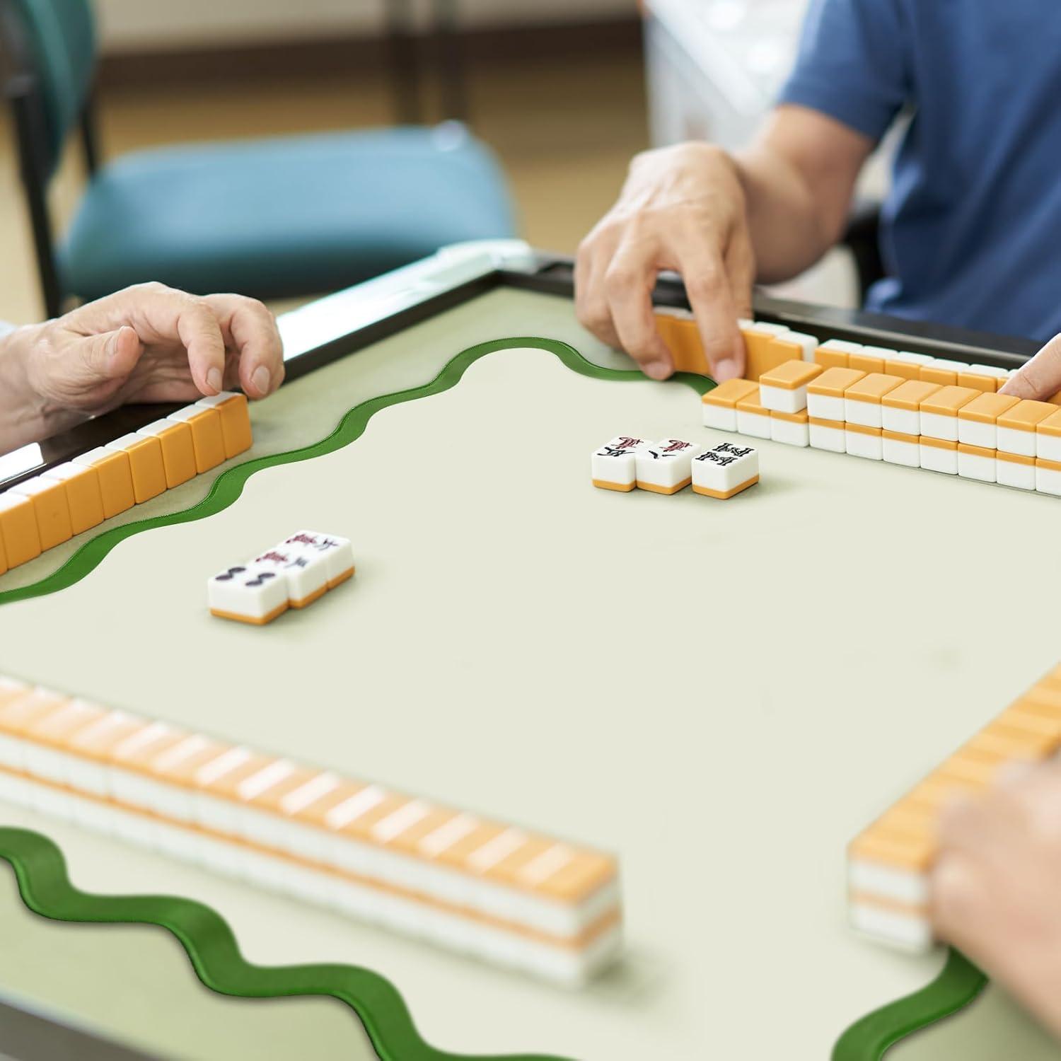 Tapete de Mahjong Mini 55 cm Antideslizante Verde VioraWhite