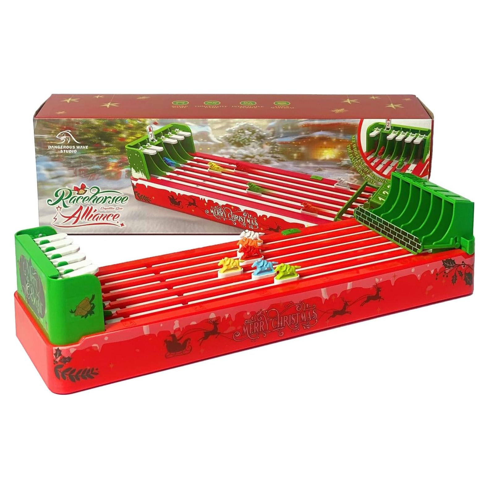 Juego de Carreras de Caballos Electrónico Partekavo 9133 Navidad